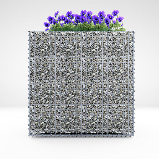 Raised bed square 100 cm x 100 cm x 60 cm (L x H x D), mesh size 5 x 5 cm, wall thickness 10 cm