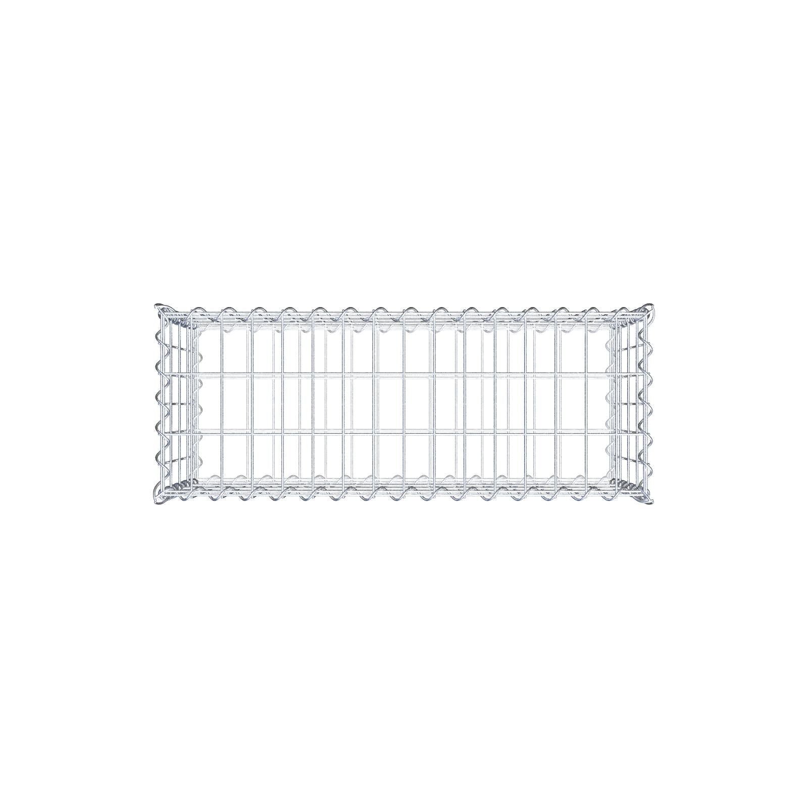 Gabion 80 cm x 40 cm x 30 cm (L x H x D), mesh size 5 cm x 10 cm, spiral