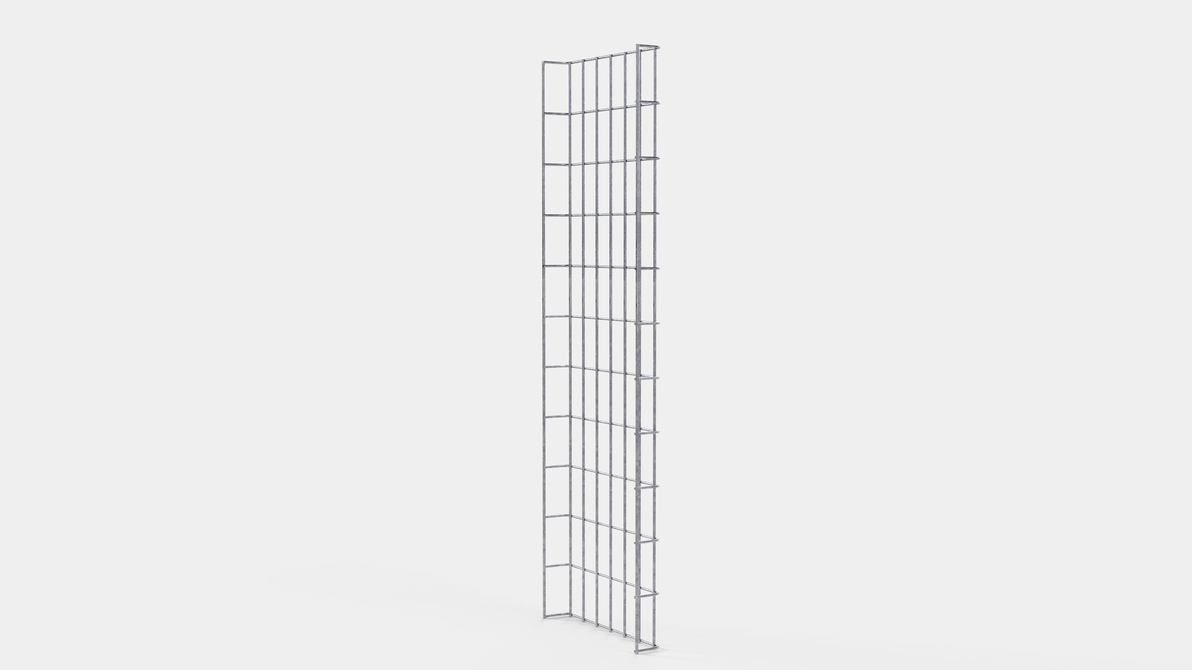 Enrejado Altura 110 cm, profundidad 5 cm, luz de malla 5 x 10 cm