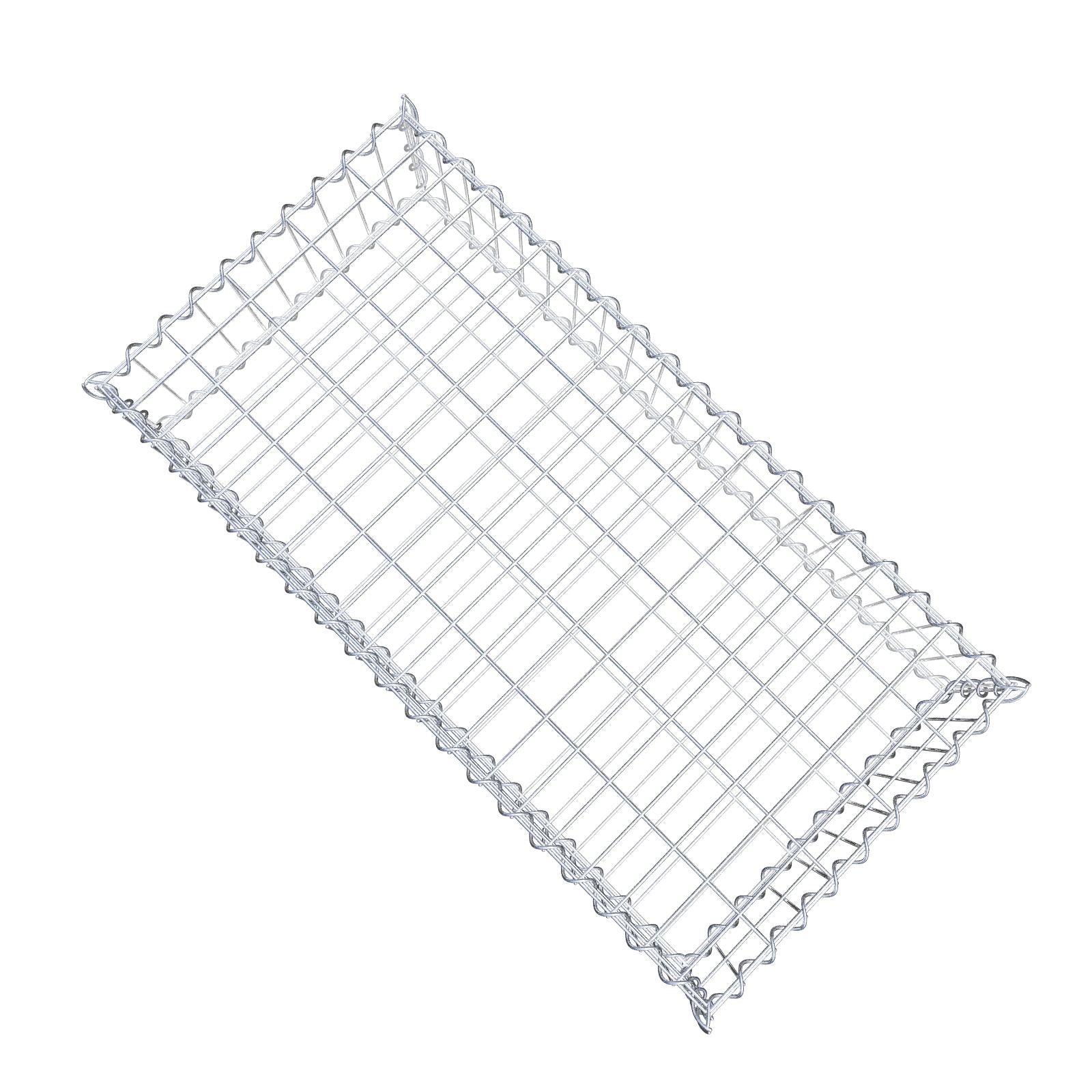Gabion 100 cm x 20 cm x 50 cm (L x H x D), maskstorlek 5 cm x 10 cm, spiral