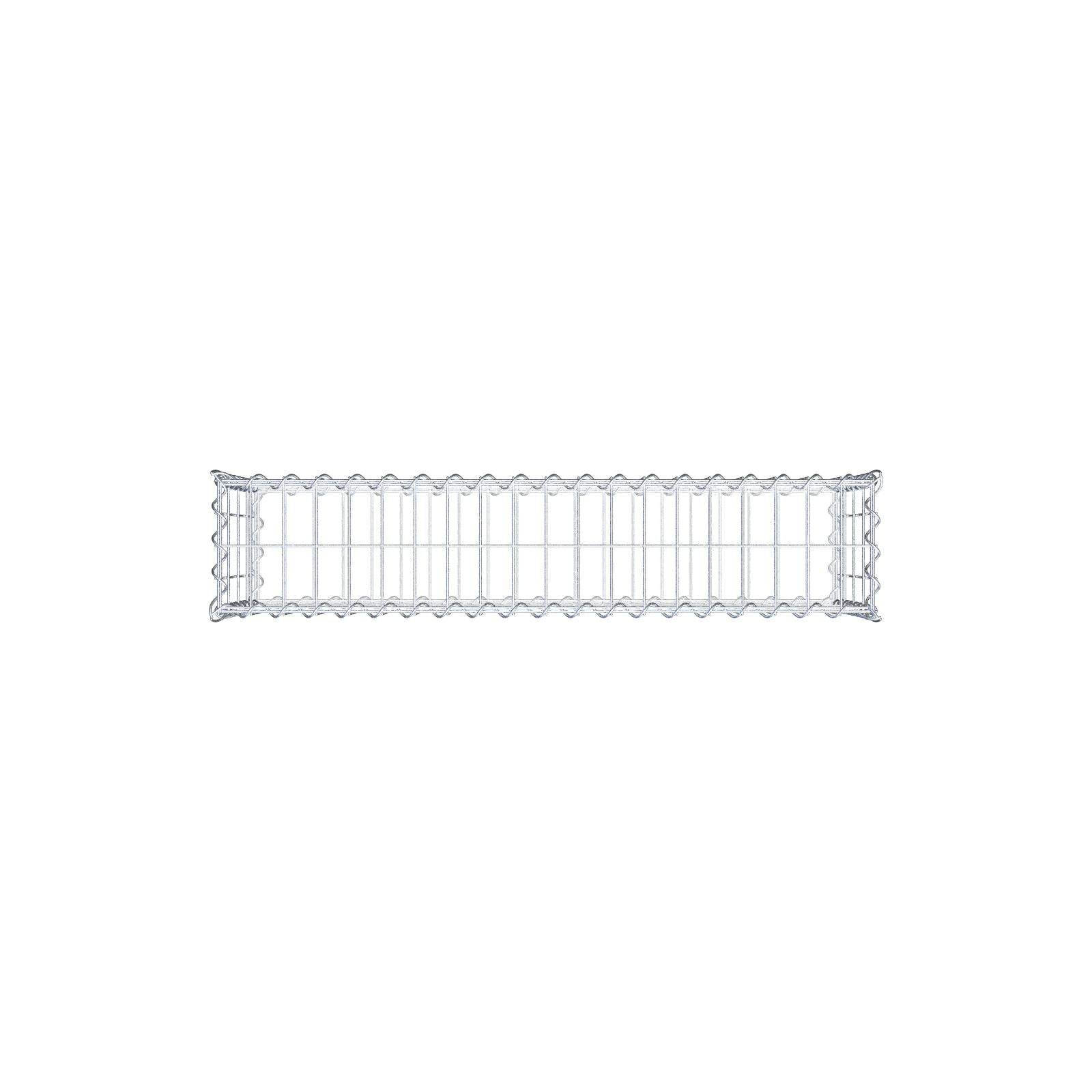 Gabione 100 cm x 40 cm x 20 cm (L x H x T), Maschenweite 5 cm x 10 cm, Spirale