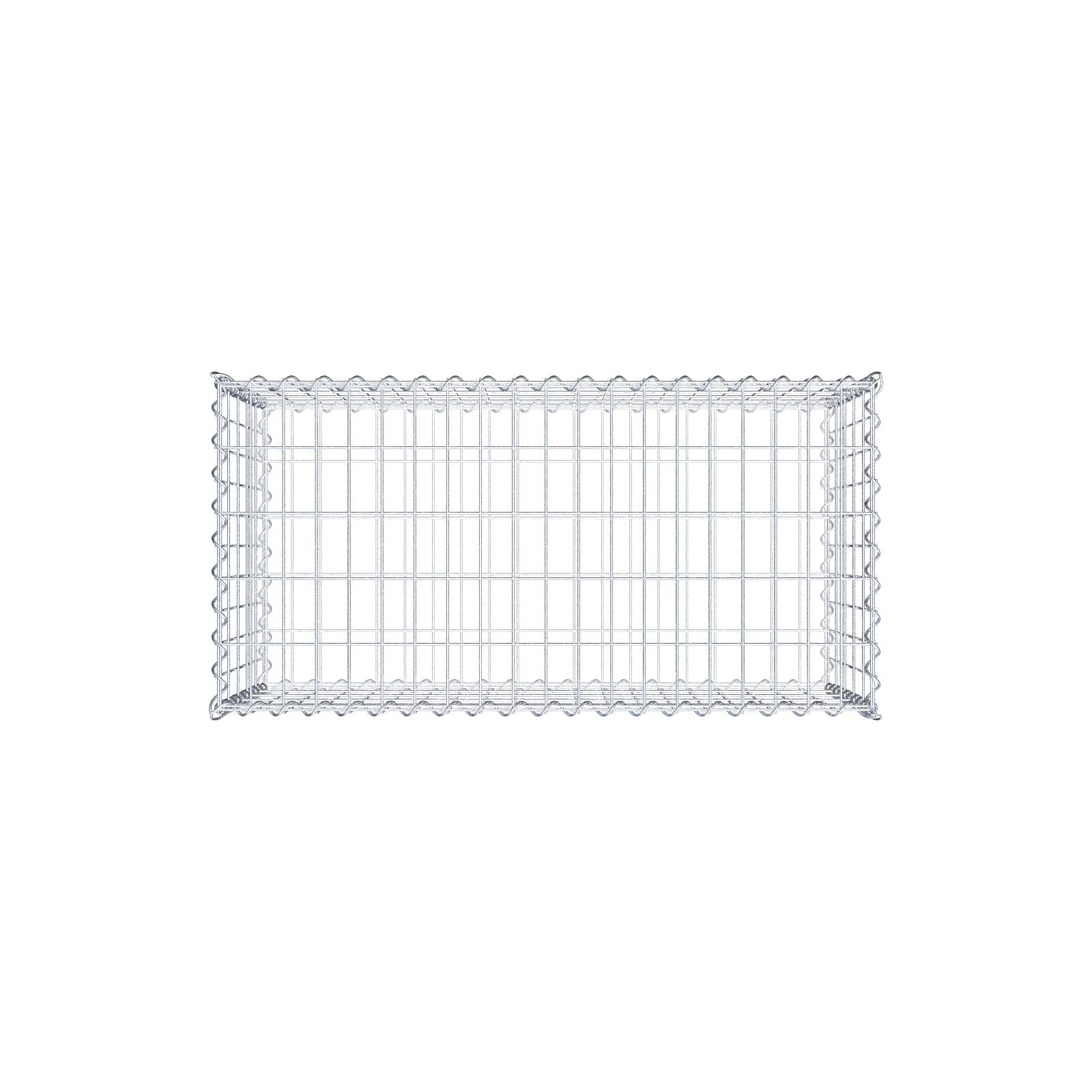 Gabione 100 cm x 50 cm x 50 cm (L x H x T), Maschenweite 5 cm x 10 cm, Spirale