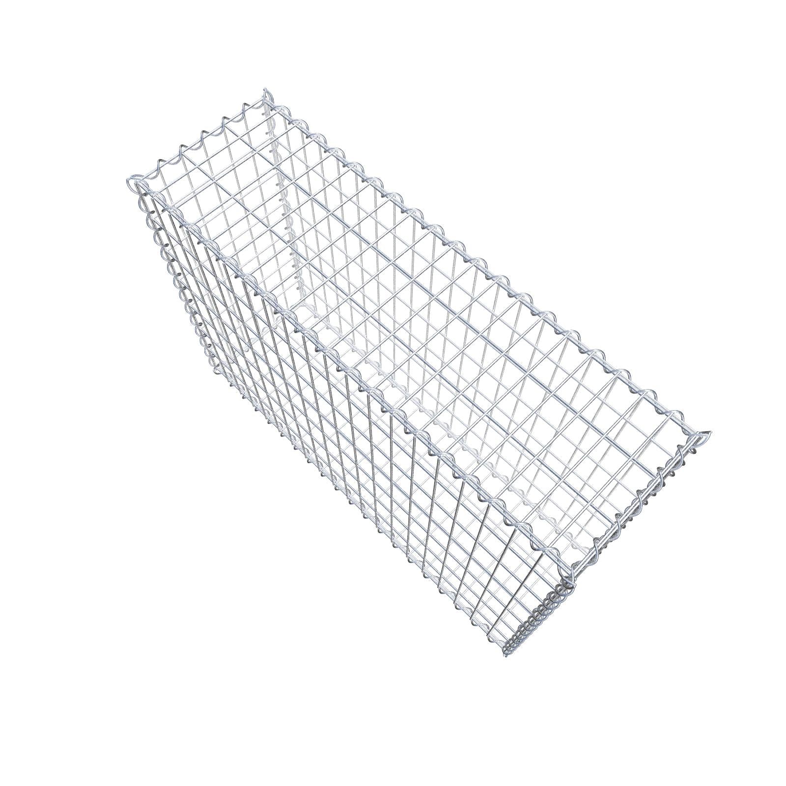 Schanskorf 100 cm x 70 cm x 30 cm (L x H x D), maaswijdte 5 cm x 10 cm, spiraal