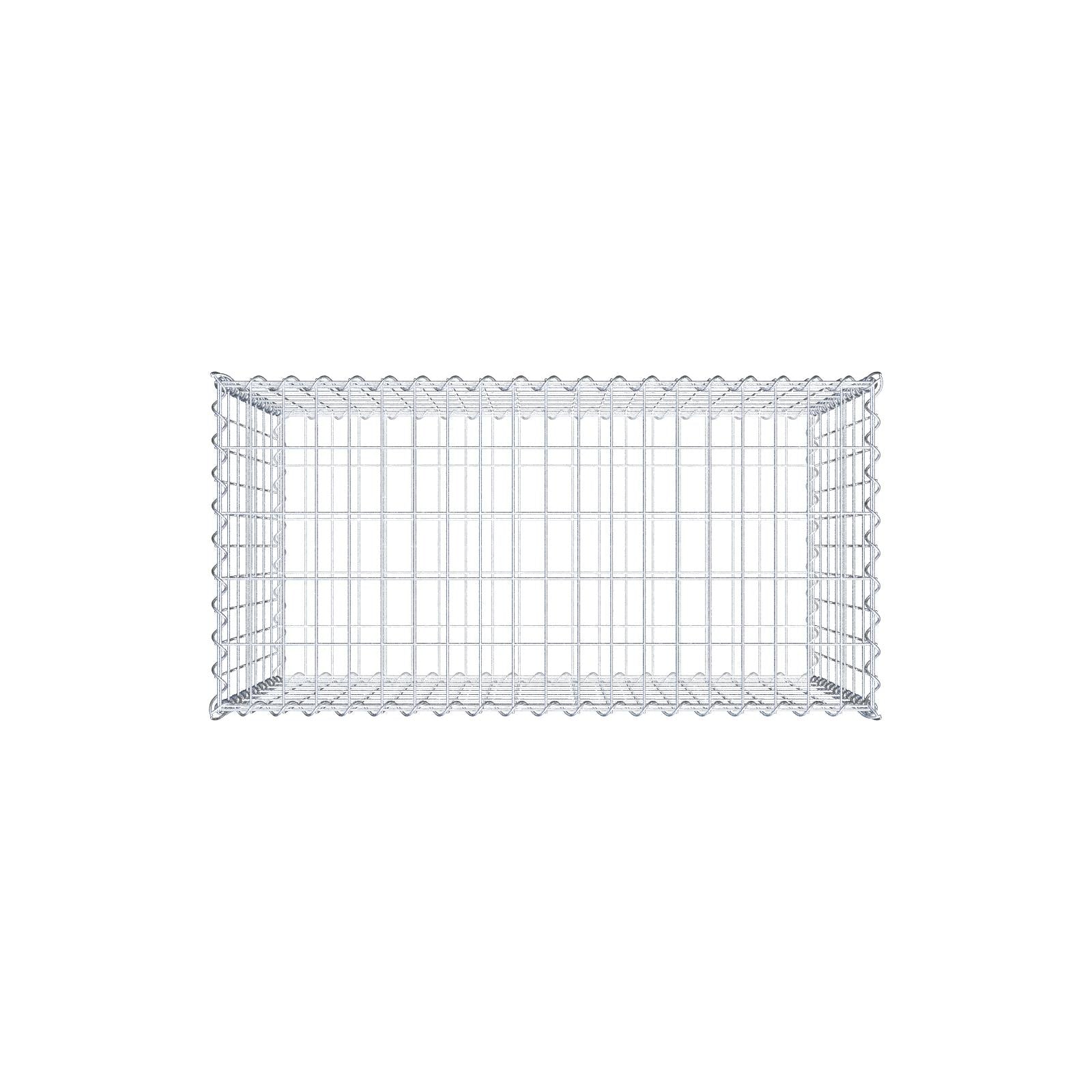 Gabion 100 cm x 70 cm x 50 cm (L x H x P), mailles 5 cm x 10 cm, spirale
