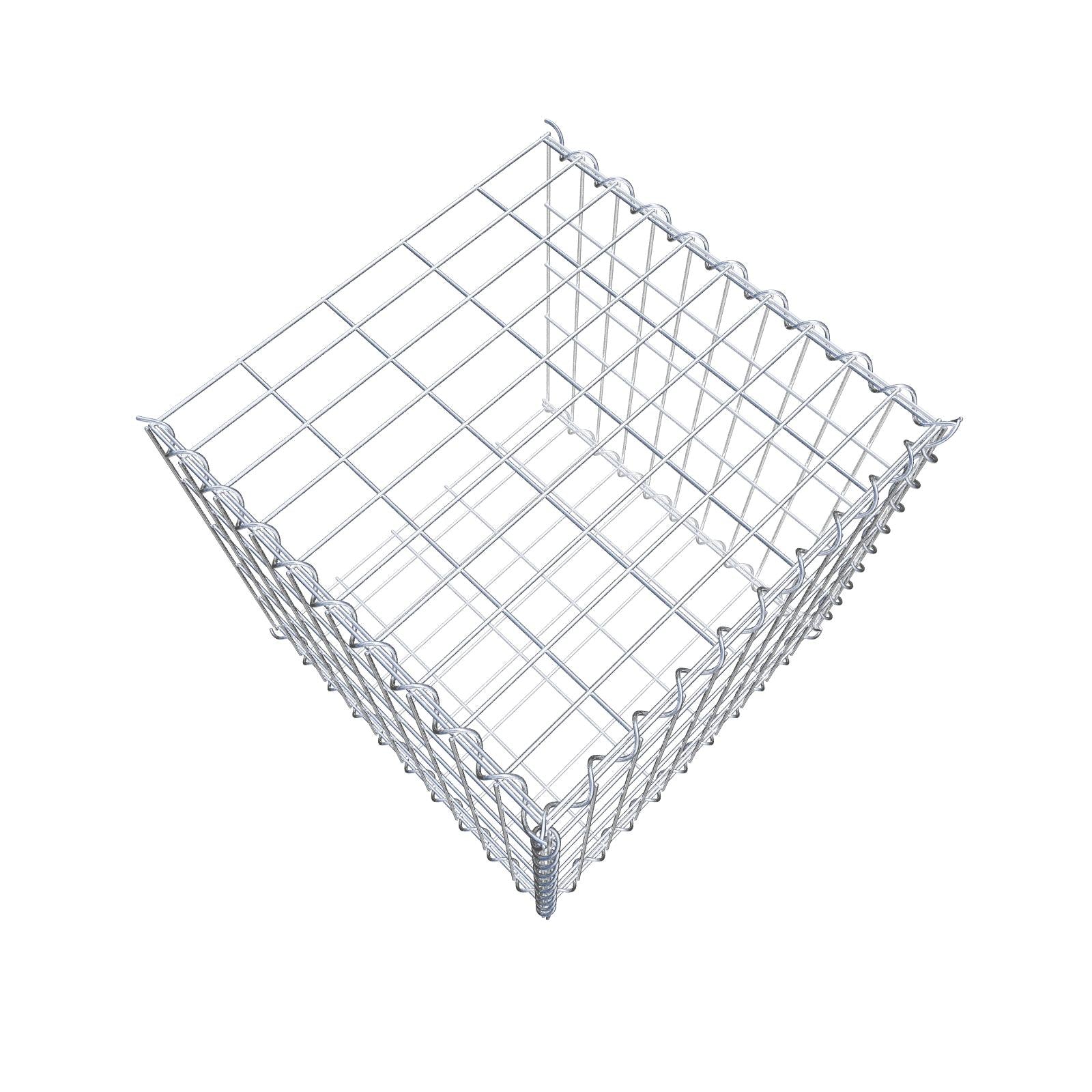 Påväxt gabion typ 2 50 cm x 50 cm x 50 cm (L x H x D), maskstorlek 5 cm x 10 cm, spiral