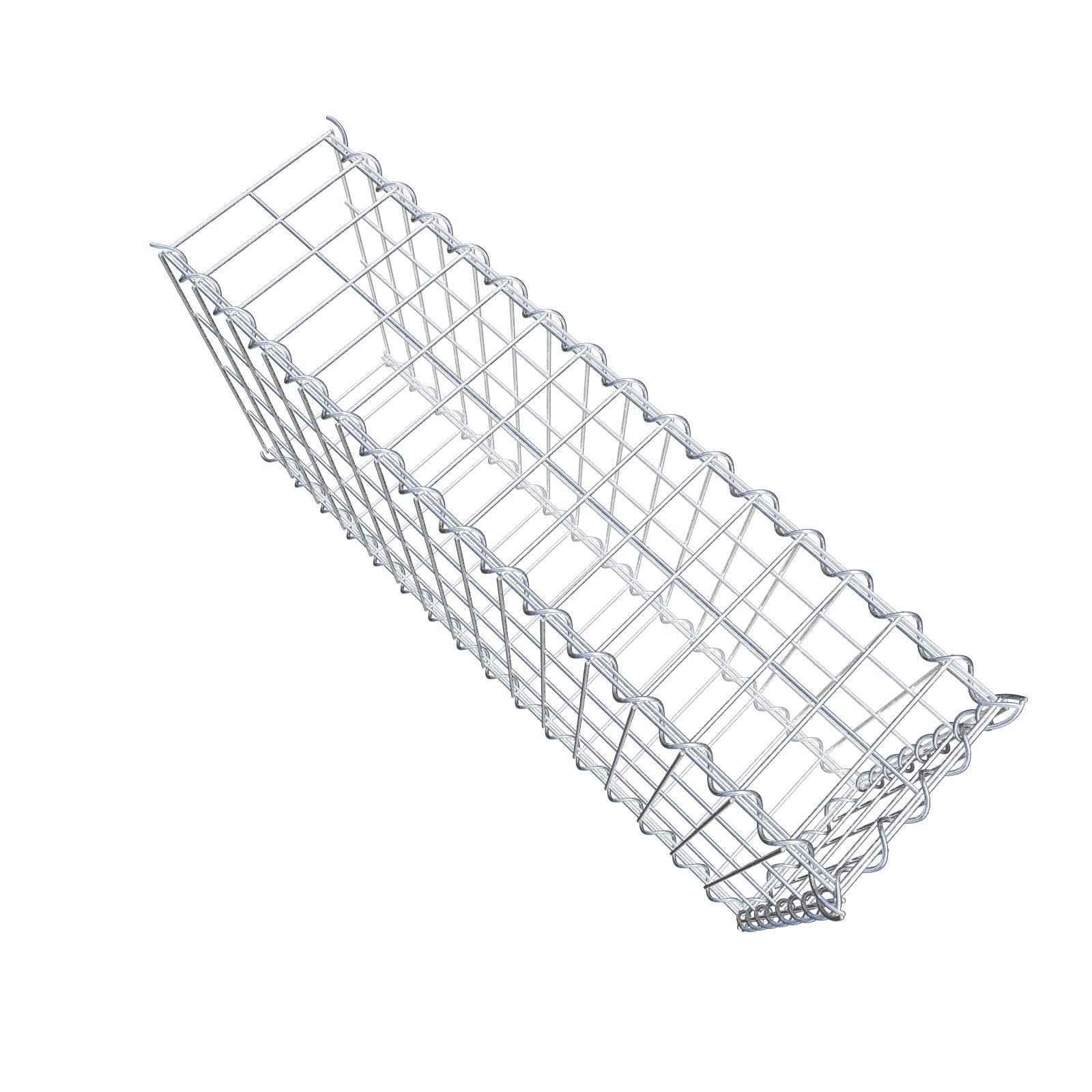 Gabbione aggiuntivo tipo 2 80 cm x 40 cm x 20 cm (L x A x P), dimensione maglia 5 cm x 10 cm, a spirale
