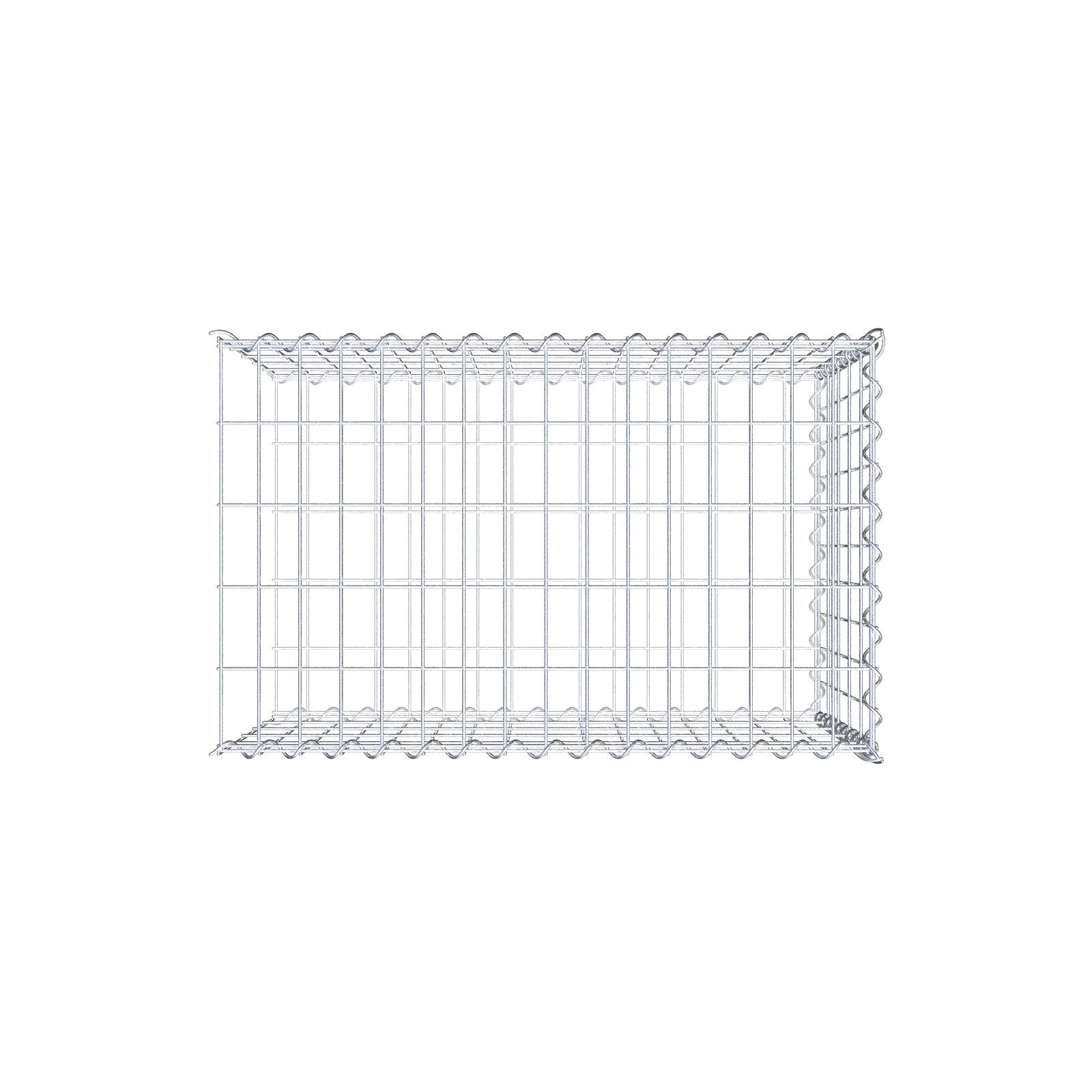 Add-on schanskorf type 2 80 cm x 50 cm x 50 cm (L x H x D), maaswijdte 5 cm x 10 cm, spiraalvormig