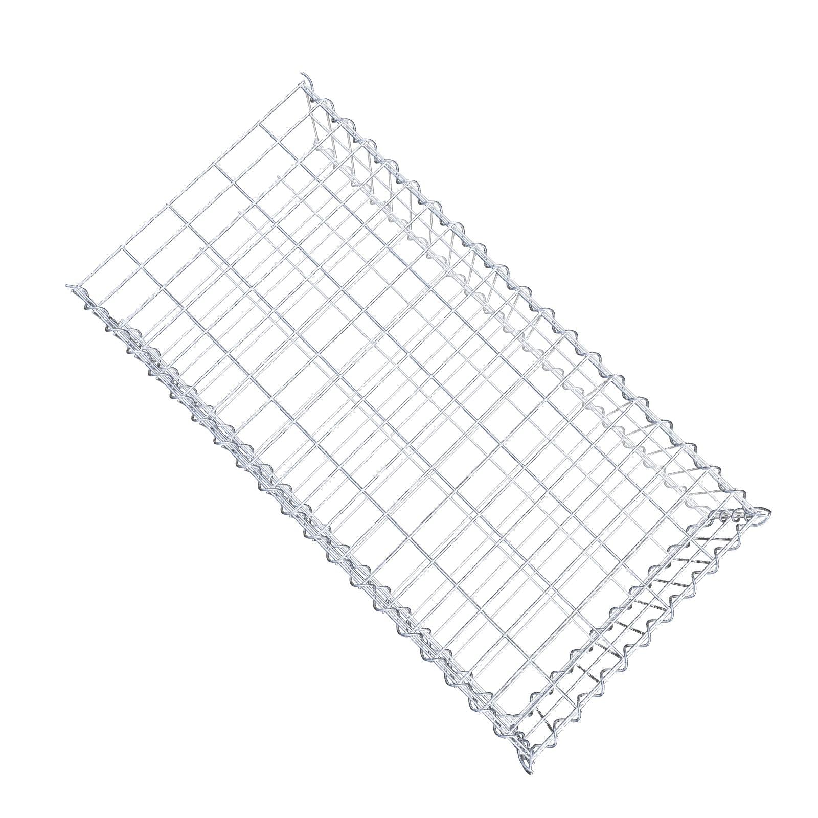 Gabion rapporté type 2 100 cm x 20 cm x 50 cm (L x H x P), mailles 5 cm x 10 cm, spirale