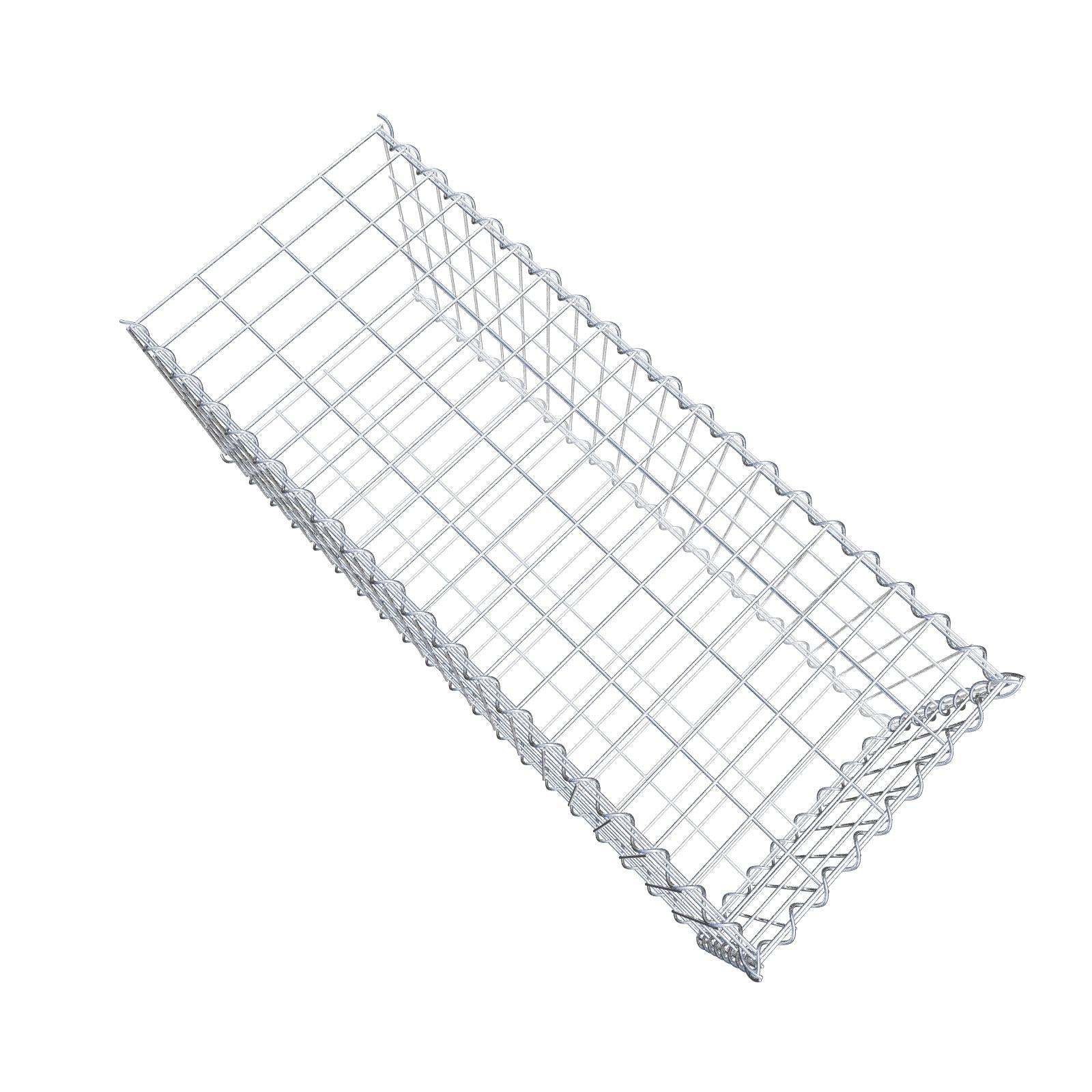 Opvokset gabion type 2 100 cm x 40 cm x 40 cm (L x H x D), maskestørrelse 5 cm x 10 cm, spiral