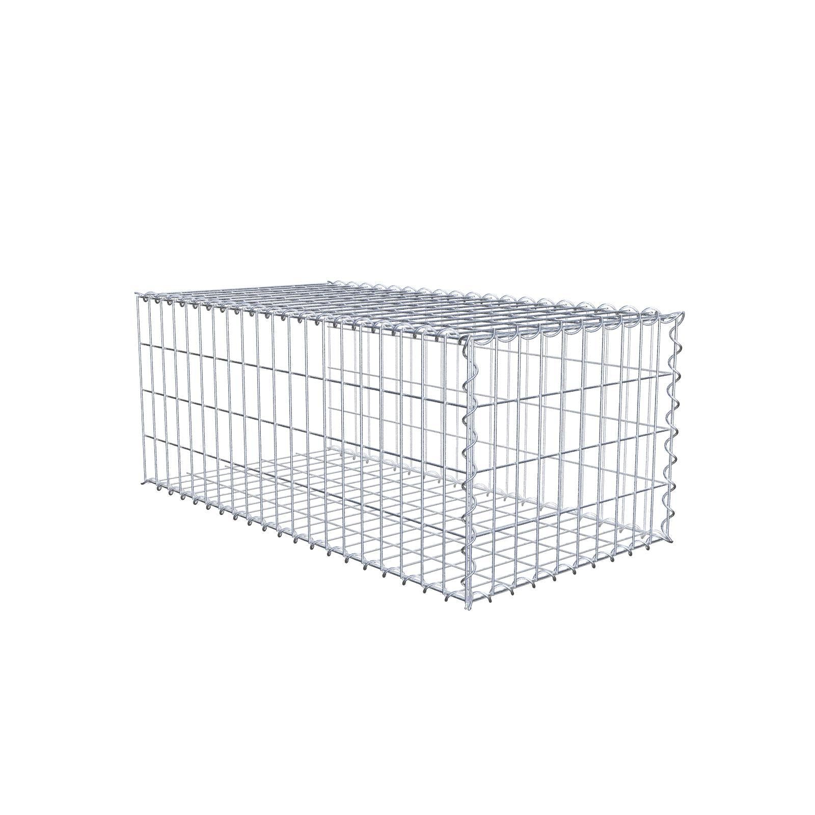 Gavión complementario tipo 2 100 cm x 40 cm x 50 cm (L x A x P), malla 5 cm x 10 cm, espiral
