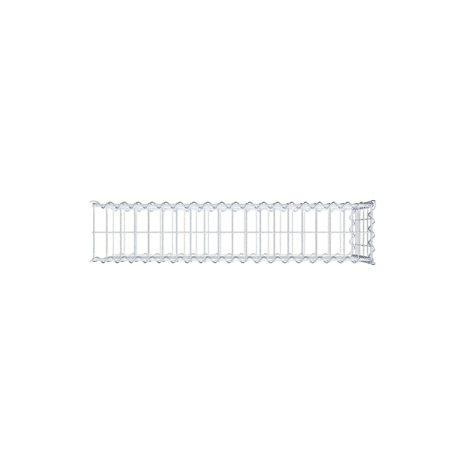 Anbaugabione Typ 2 100 cm x 50 cm x 20 cm (L x H x T), Maschenweite 5 cm x 10 cm, Spirale