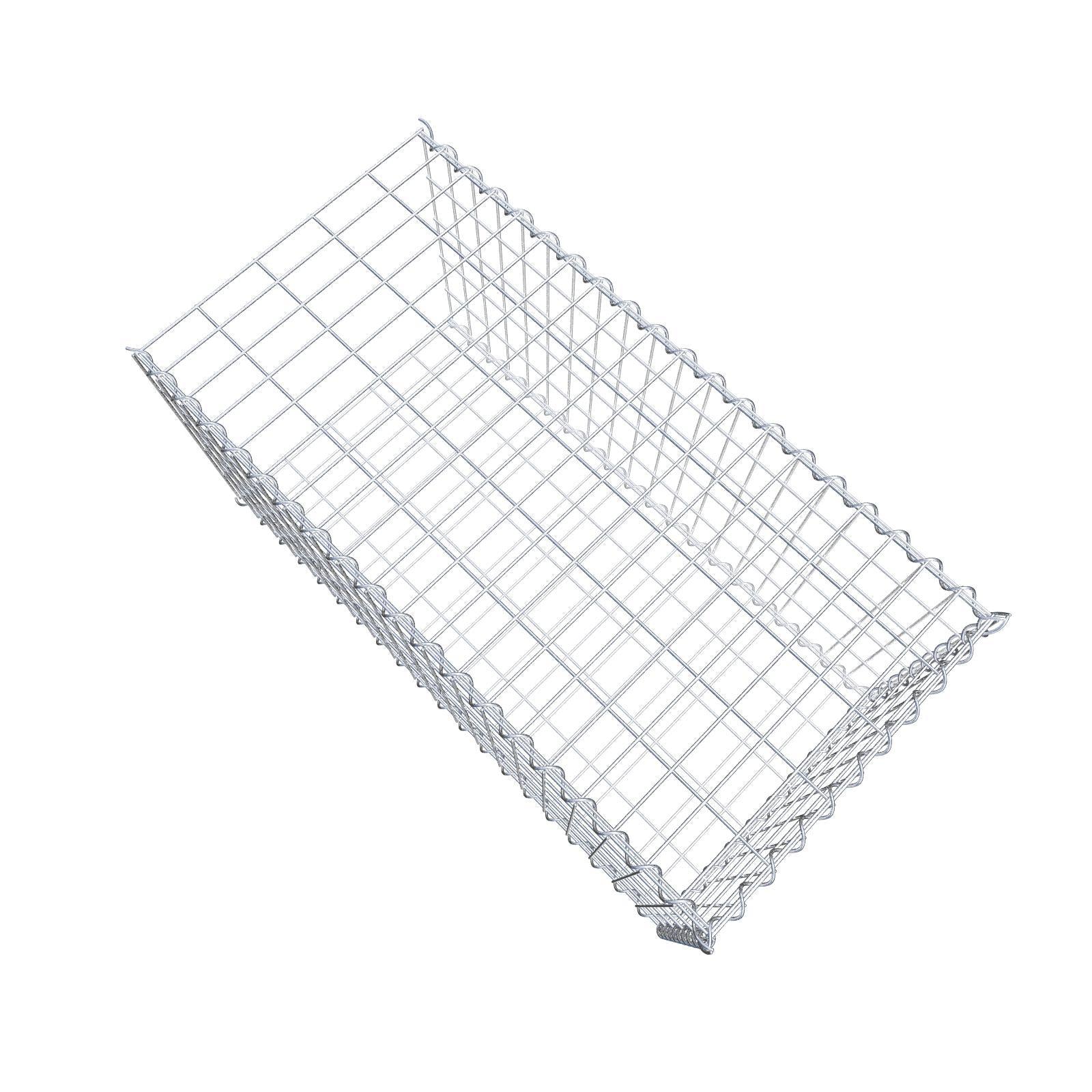 Gabion rapporté type 2 100 cm x 50 cm x 50 cm (L x H x P), mailles 5 cm x 10 cm, spirale