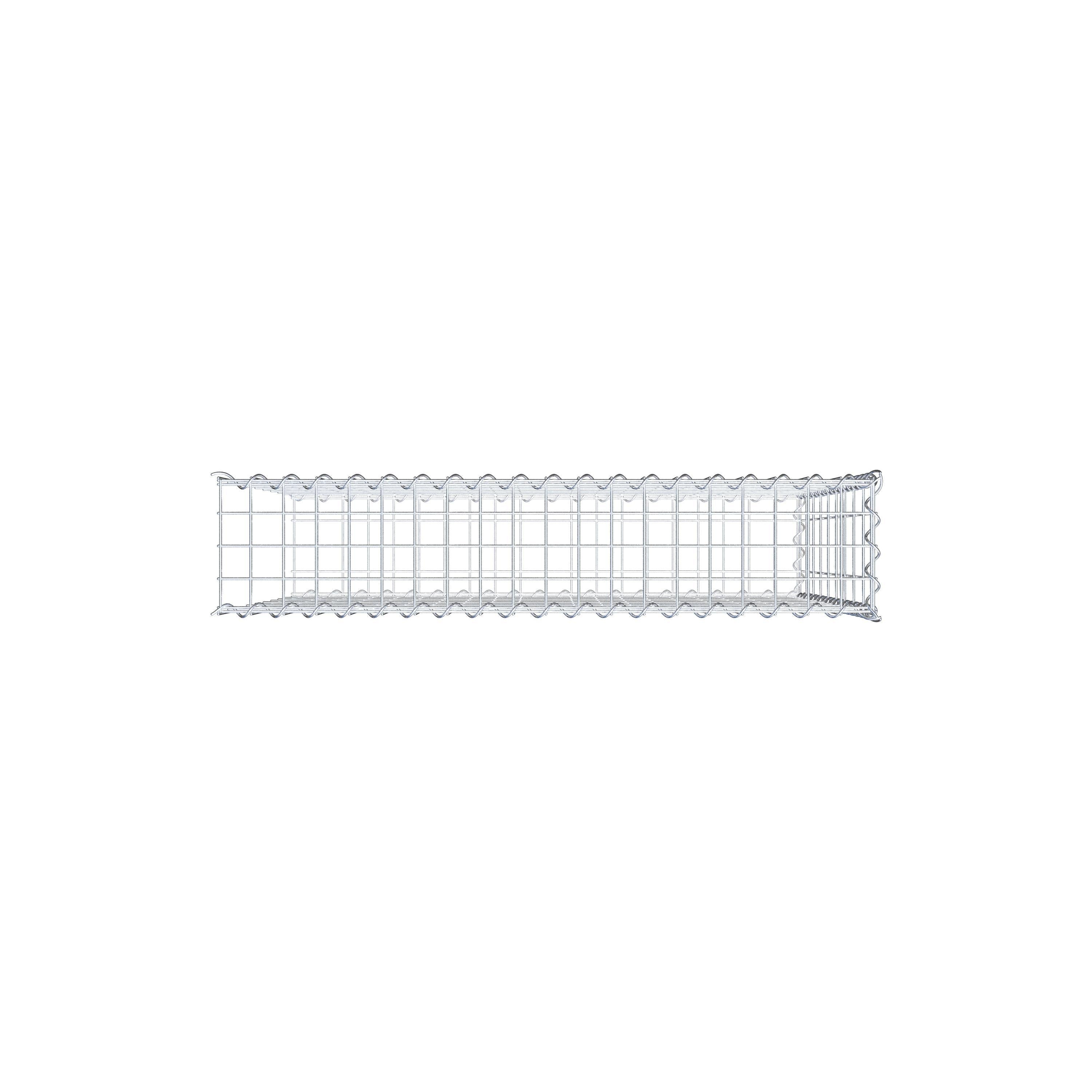 Extra gabion typ 2 100 cm x 90 cm x 20 cm (L x H x D), maskstorlek 5 cm x 10 cm, spiral