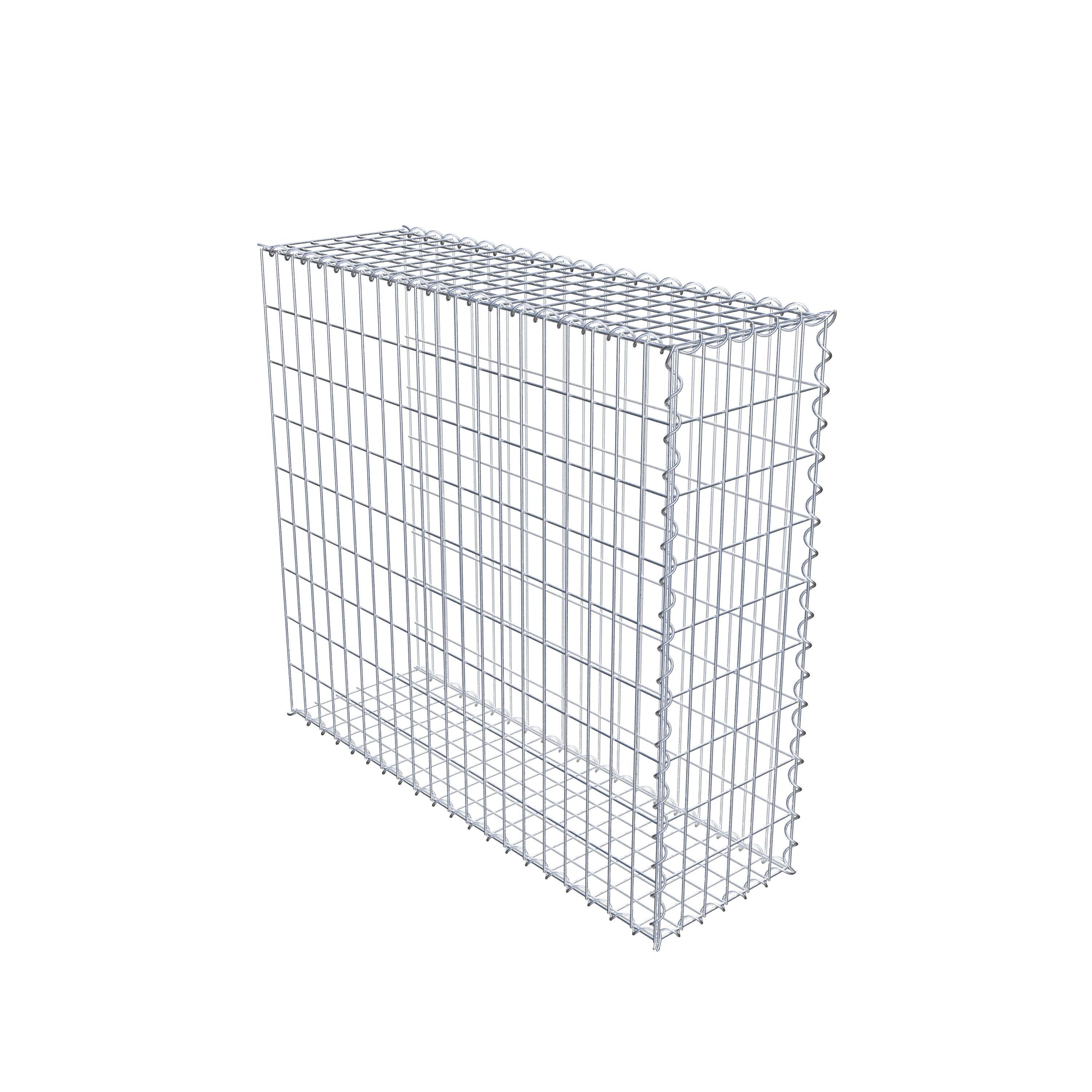 Gabbione aggiuntivo tipo 2 100 cm x 90 cm x 30 cm (L x H x P), dimensione maglia 5 cm x 10 cm, a spirale