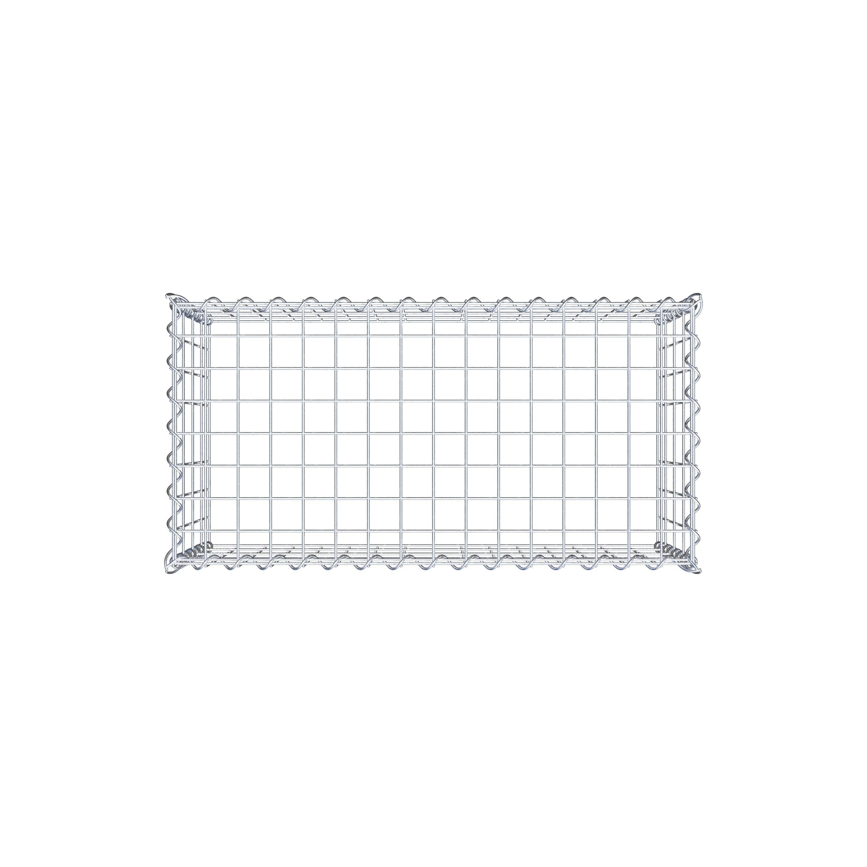 Opvokset gabion type 3 80 cm x 40 cm x 40 cm (L x H x D), maskestørrelse 5 cm x 10 cm, spiral