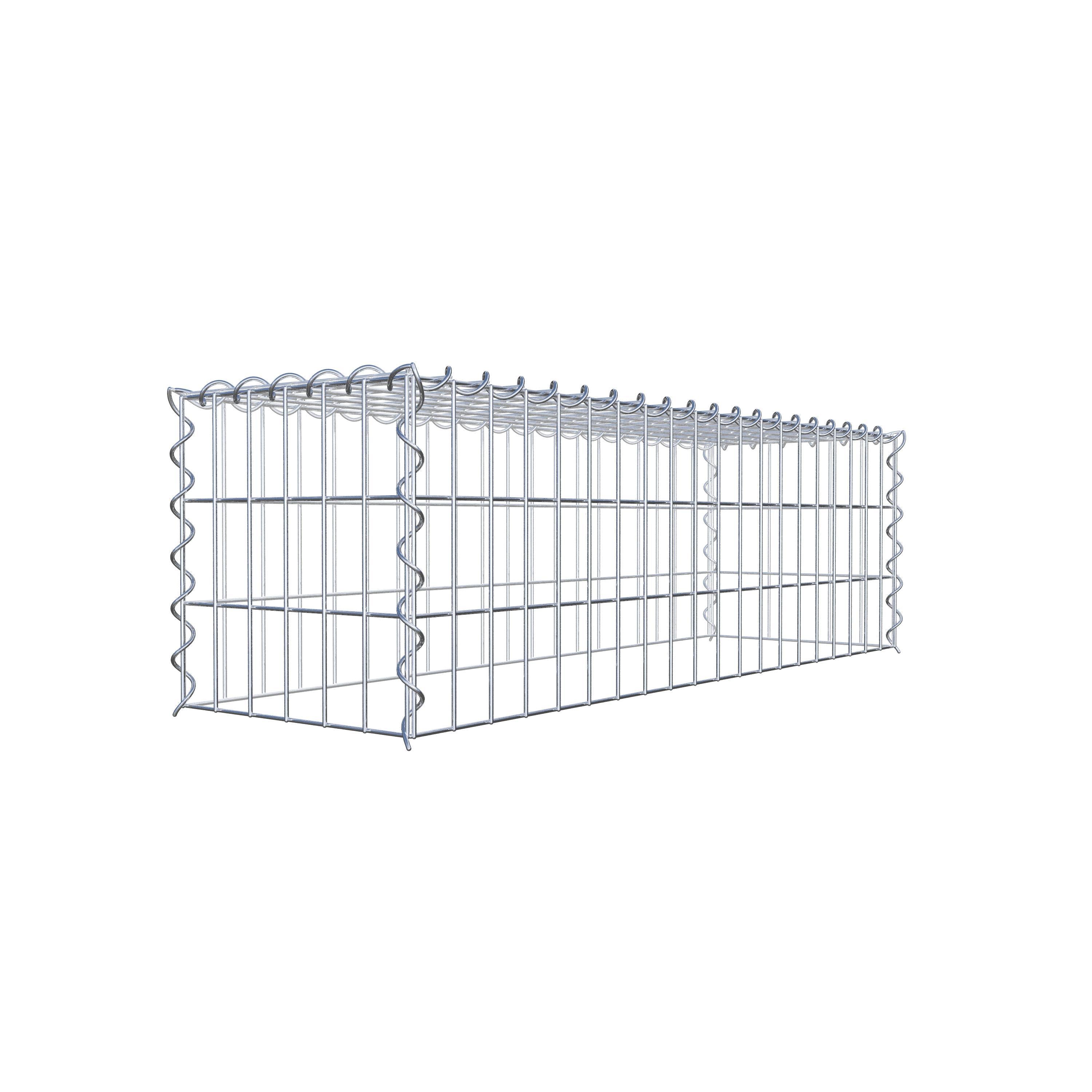Anbaugabione Typ 3 100 cm x 30 cm x 30 cm (L x H x T), Maschenweite 5 cm x 10 cm, Spirale