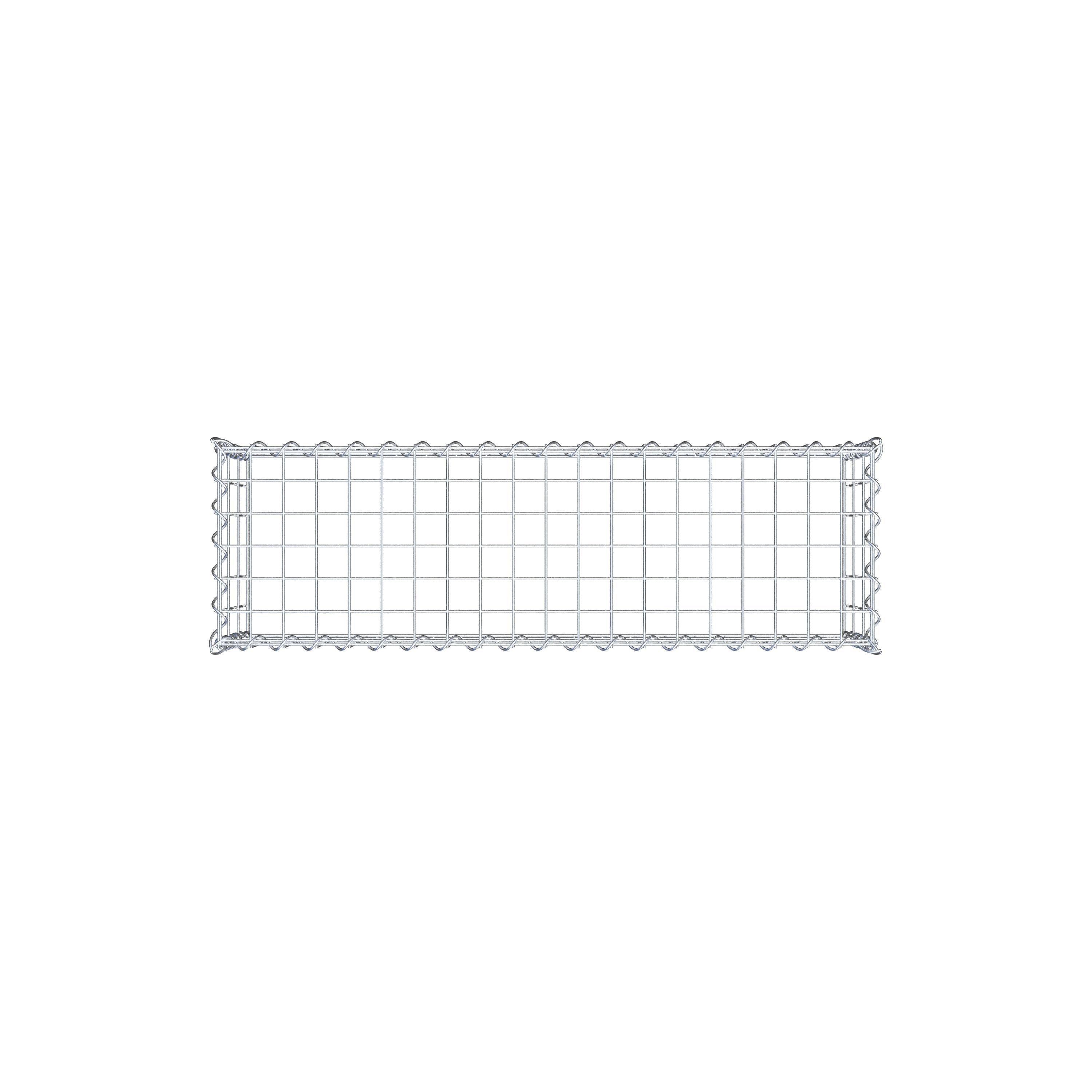 Anbaugabione Typ 3 100 cm x 30 cm x 30 cm (L x H x T), Maschenweite 5 cm x 10 cm, Spirale