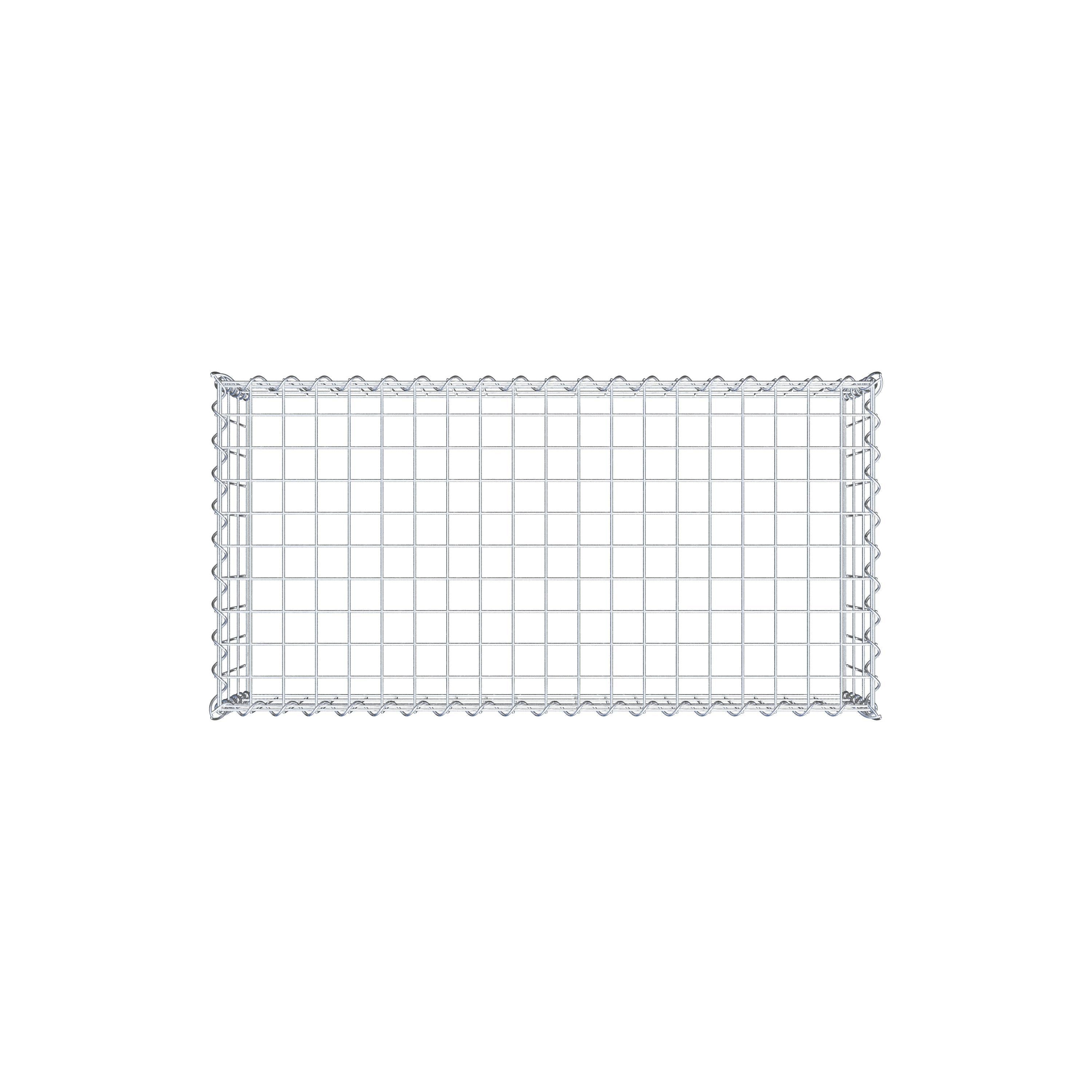 Anbaugabione Typ 3 100 cm x 30 cm x 50 cm (L x H x T), Maschenweite 5 cm x 10 cm, Spirale