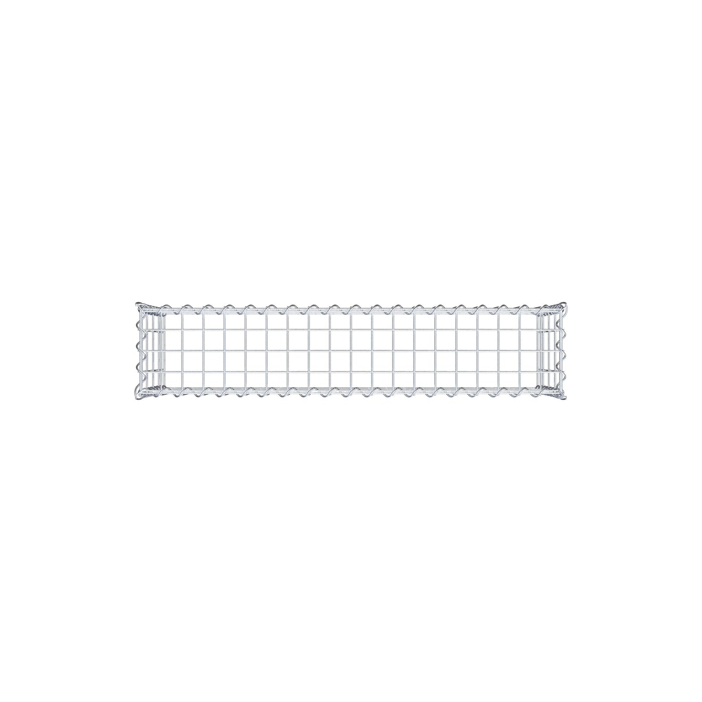 Gabion rapporté type 3 100 cm x 40 cm x 20 cm (L x H x P), mailles 5 cm x 10 cm, spirale