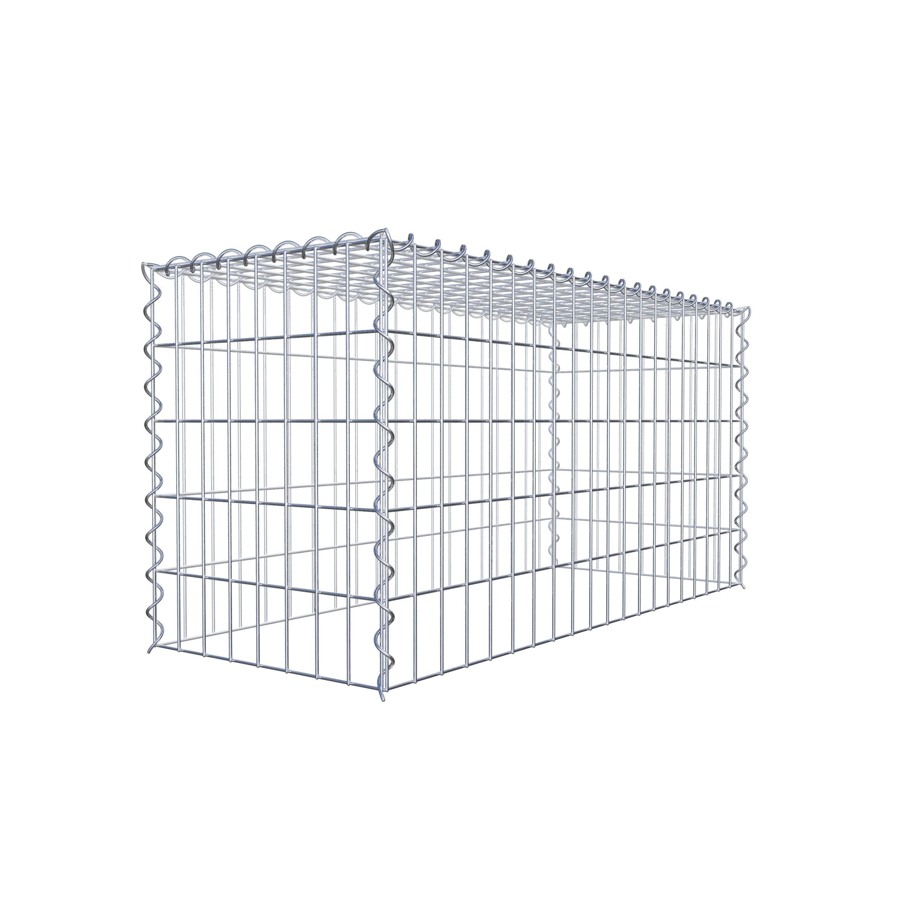 Add-on schanskorf type 3 100 cm x 50 cm x 40 cm (L x H x D), maaswijdte 5 cm x 10 cm, spiraalvormig
