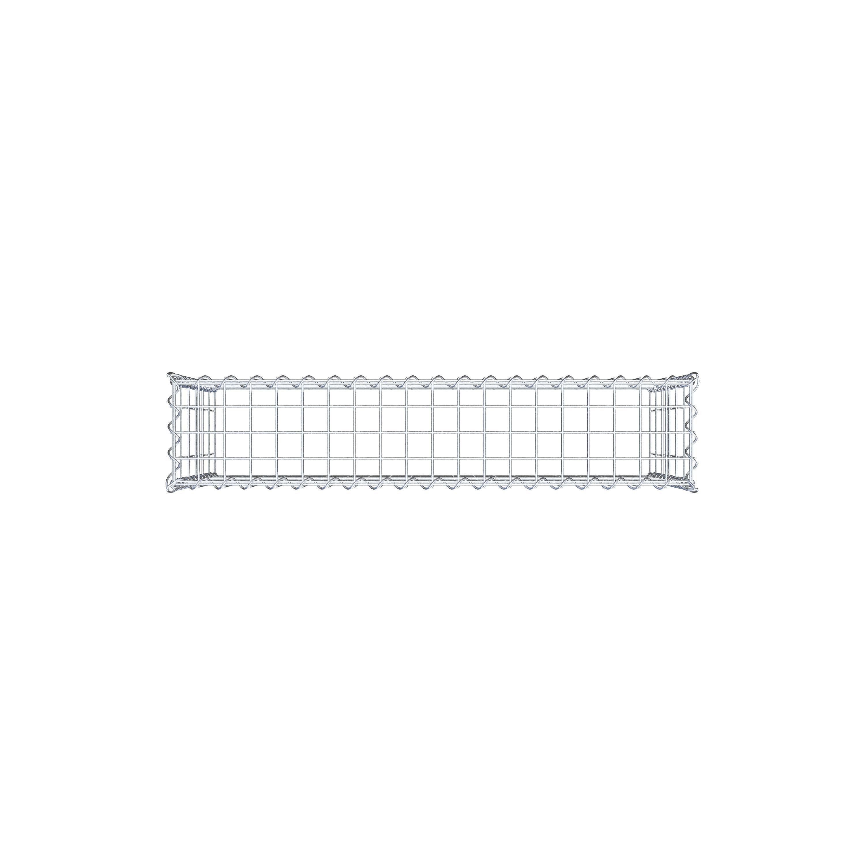 Gabion rapporté type 3 100 cm x 60 cm x 20 cm (L x H x P), mailles 5 cm x 10 cm, spirale