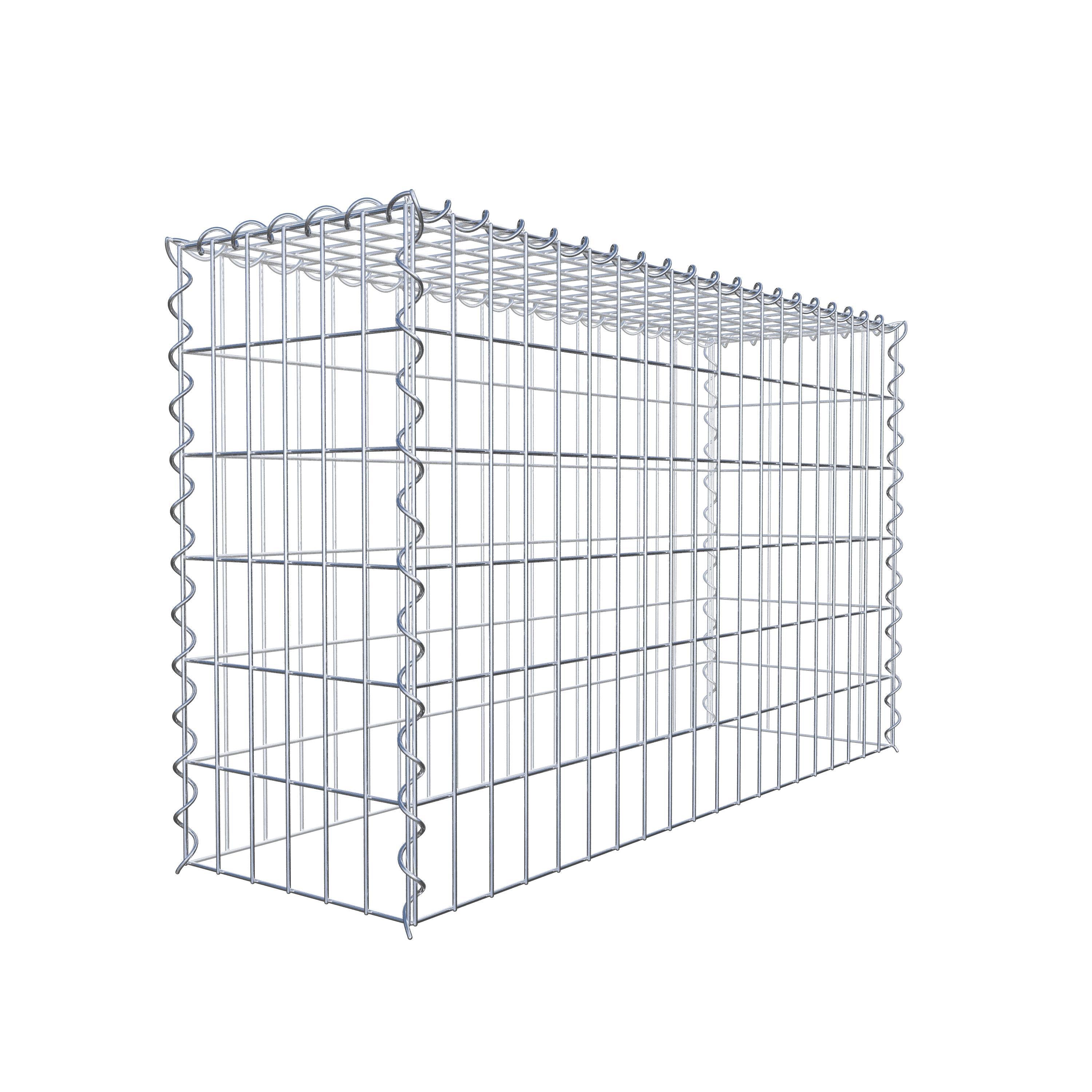 Gabion rapporté type 3 100 cm x 60 cm x 30 cm (L x H x P), mailles 5 cm x 10 cm, spirale