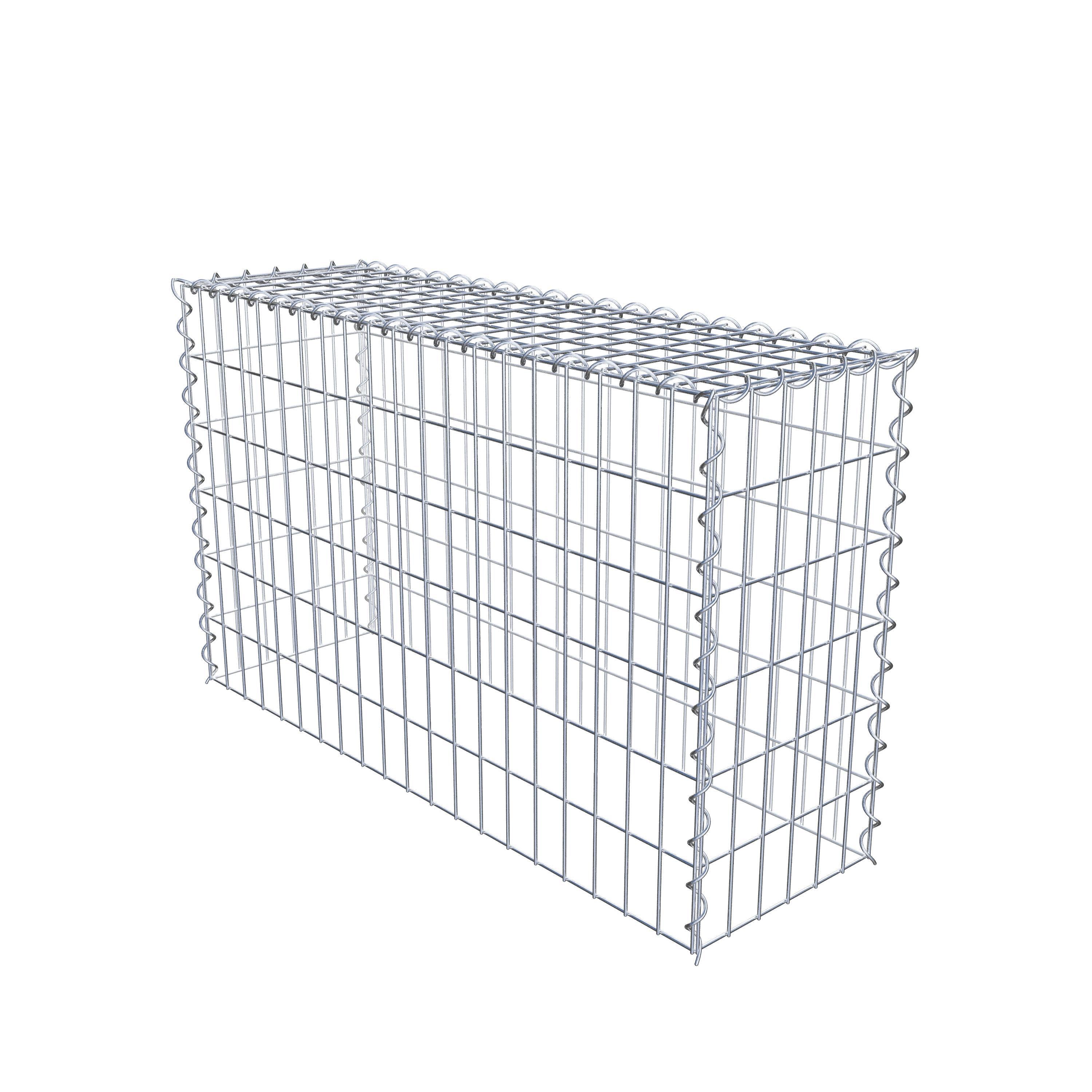 Gabion rapporté type 3 100 cm x 60 cm x 30 cm (L x H x P), mailles 5 cm x 10 cm, spirale