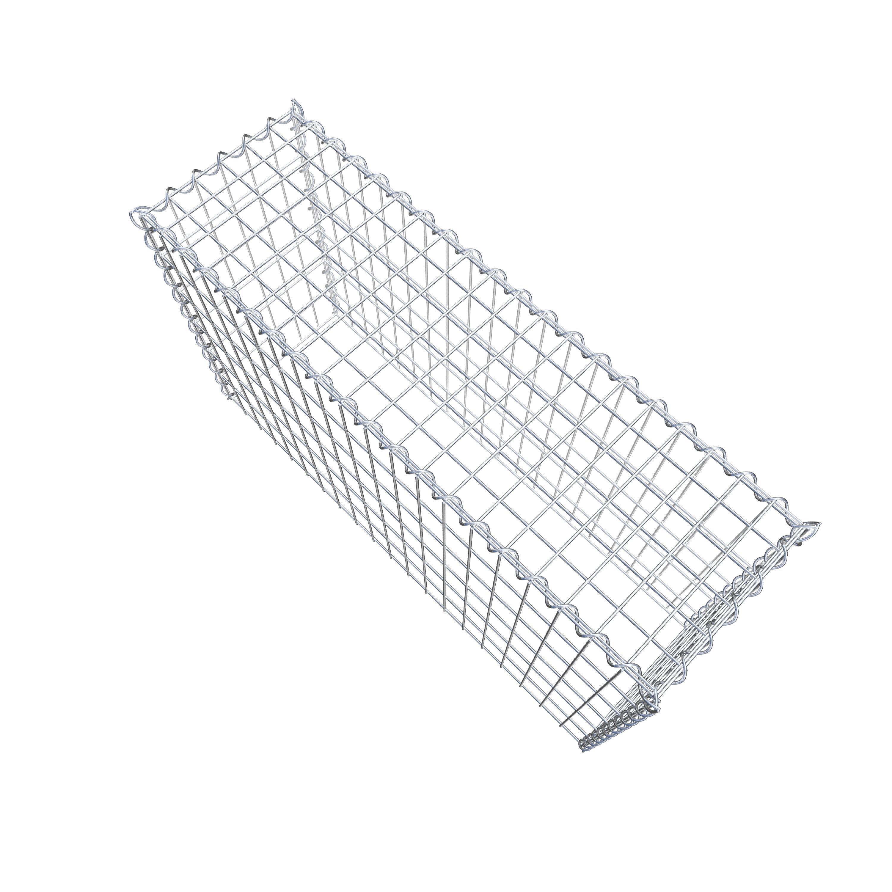 Gabion rapporté type 3 100 cm x 60 cm x 30 cm (L x H x P), mailles 5 cm x 10 cm, spirale