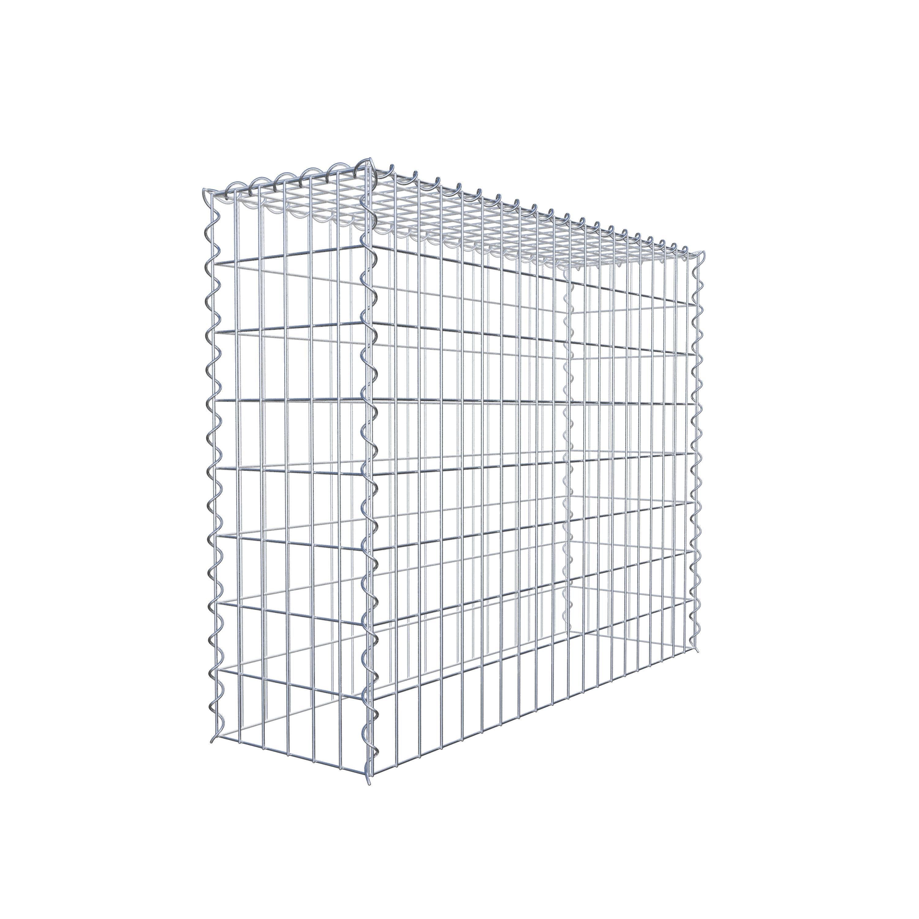 Gabion rapporté type 3 100 cm x 80 cm x 30 cm (L x H x P), mailles 5 cm x 10 cm, spirale