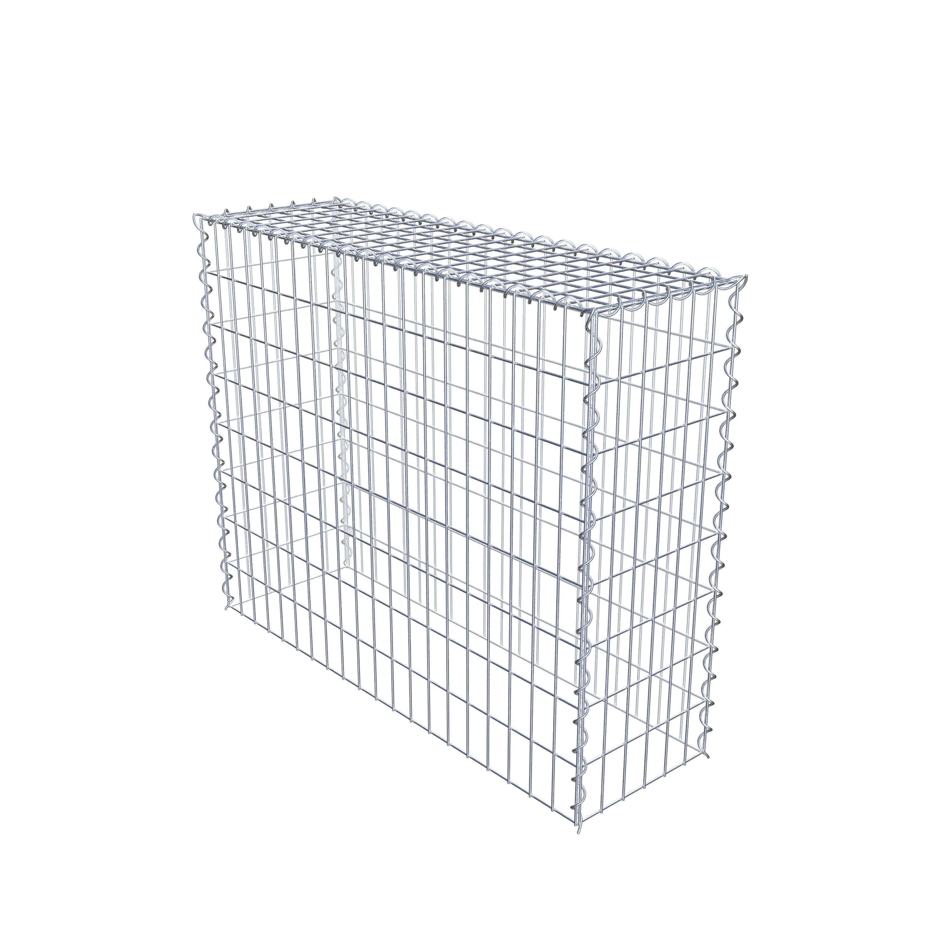 Gabion rapporté type 3 100 cm x 80 cm x 30 cm (L x H x P), mailles 5 cm x 10 cm, spirale