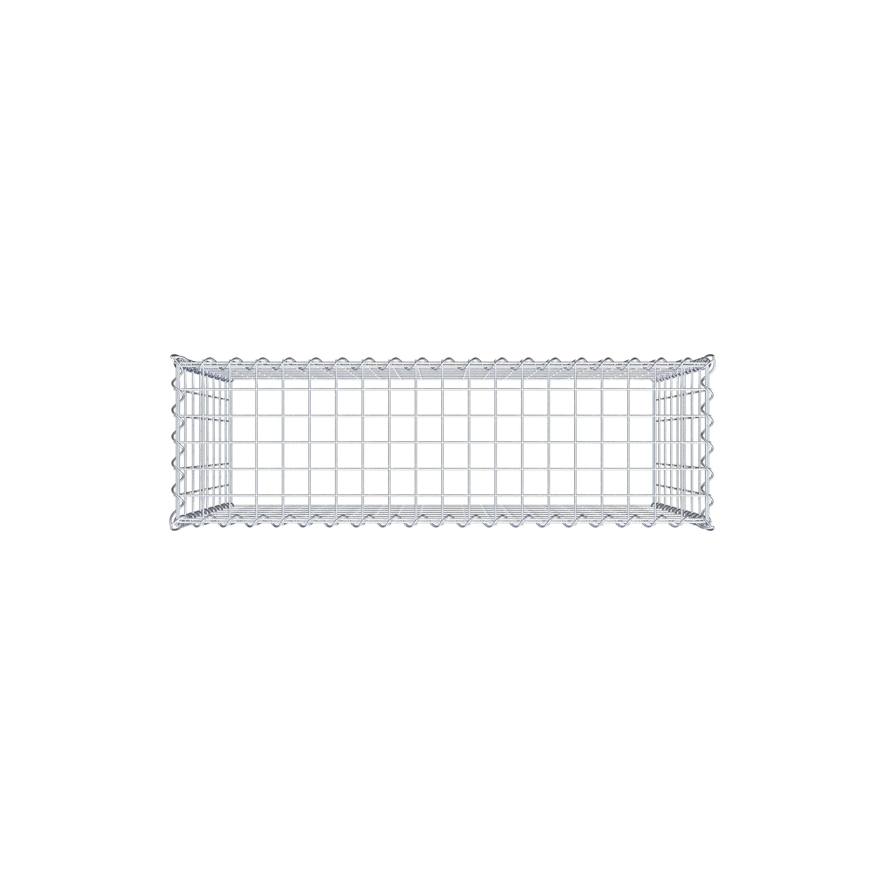 Gabion rapporté type 3 100 cm x 80 cm x 30 cm (L x H x P), mailles 5 cm x 10 cm, spirale