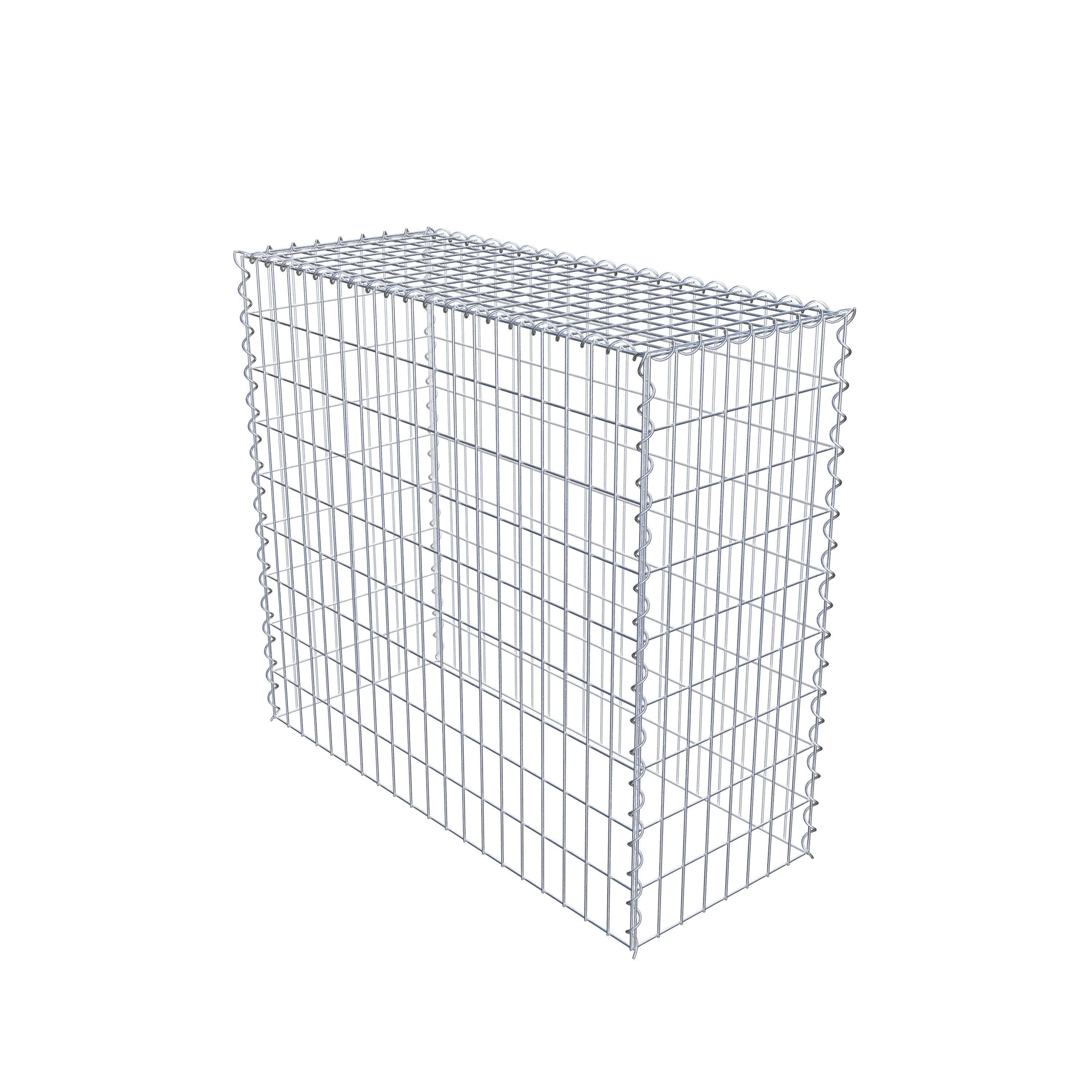 Gavión complementario tipo 3 100 cm x 90 cm x 40 cm (L x A x P), malla 5 cm x 10 cm, espiral