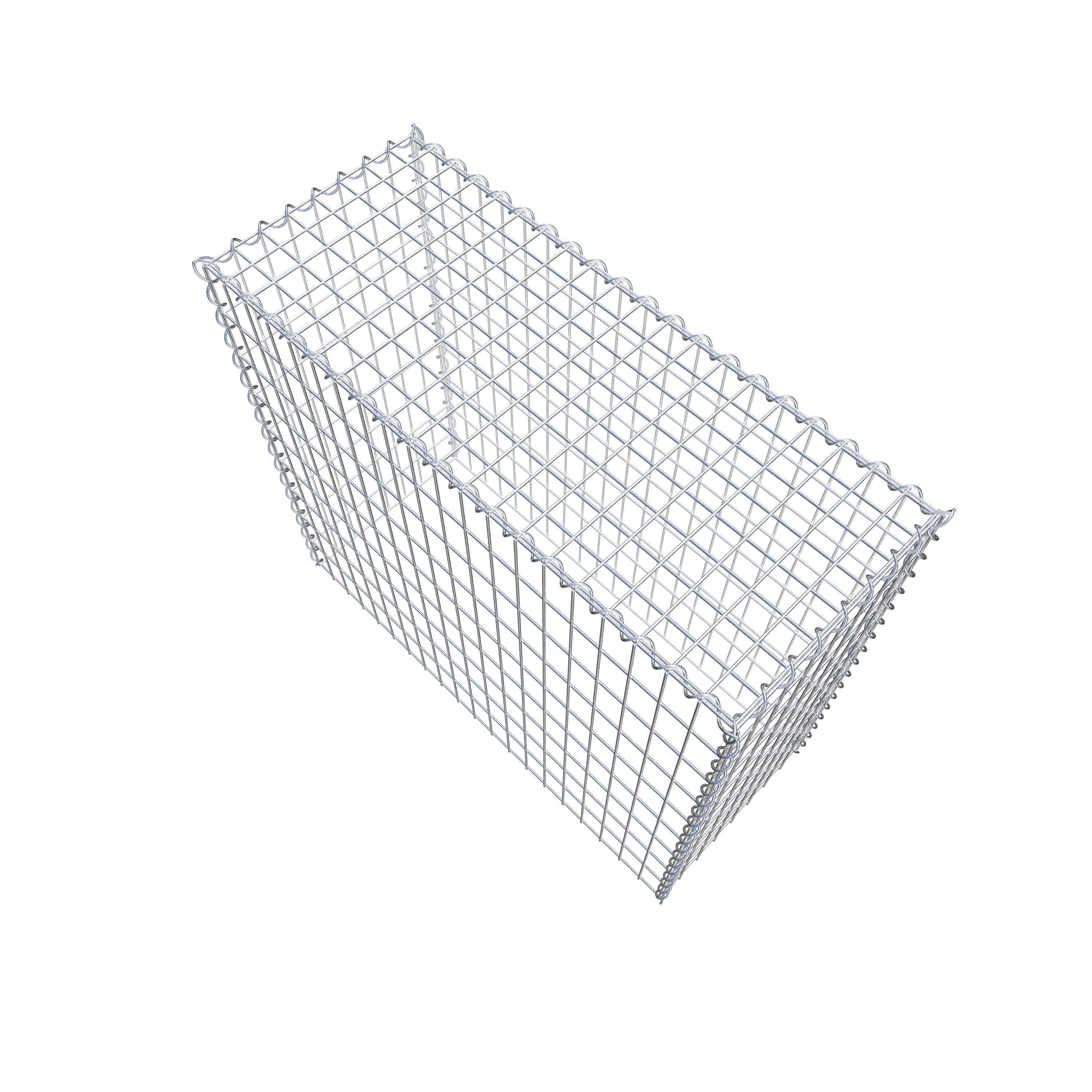 Gavión complementario tipo 3 100 cm x 90 cm x 40 cm (L x A x P), malla 5 cm x 10 cm, espiral