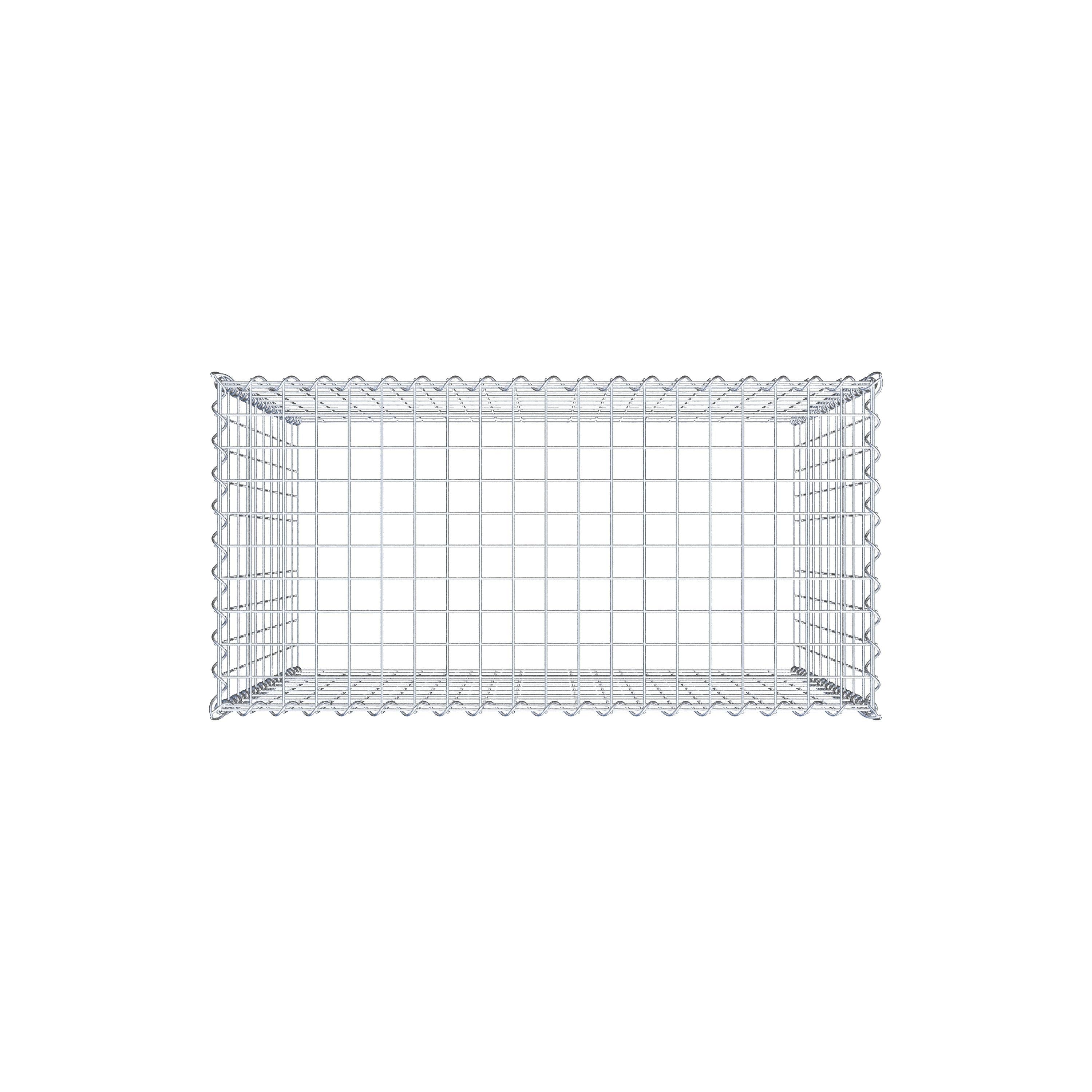 Gavión adicional tipo 3 100 cm x 100 cm x 50 cm (L x A x P), malla 5 cm x 10 cm, en espiral