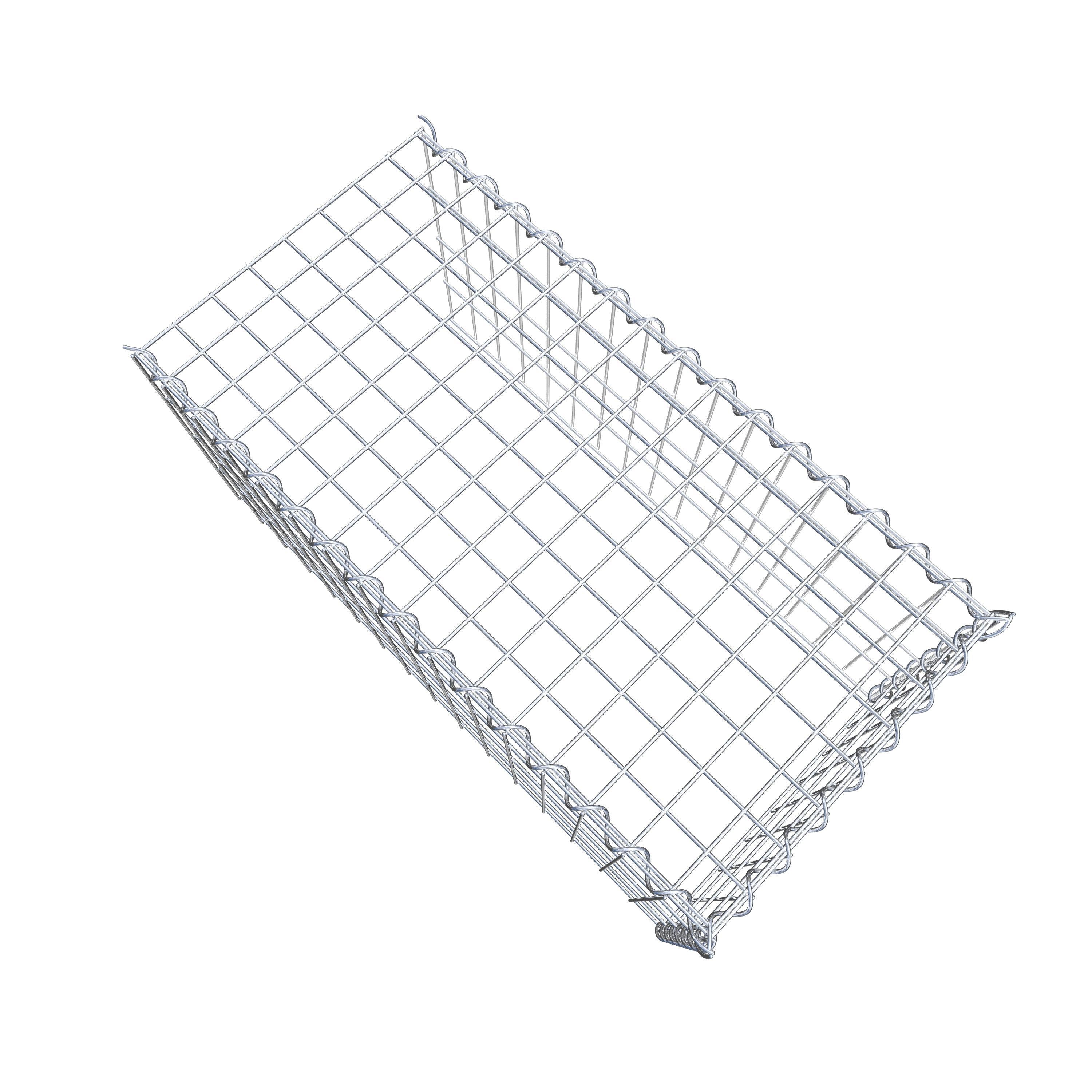 Gabião tipo 4 80 cm x 40 cm x 40 cm (C x A x P), malhagem 5 cm x 10 cm, espiral