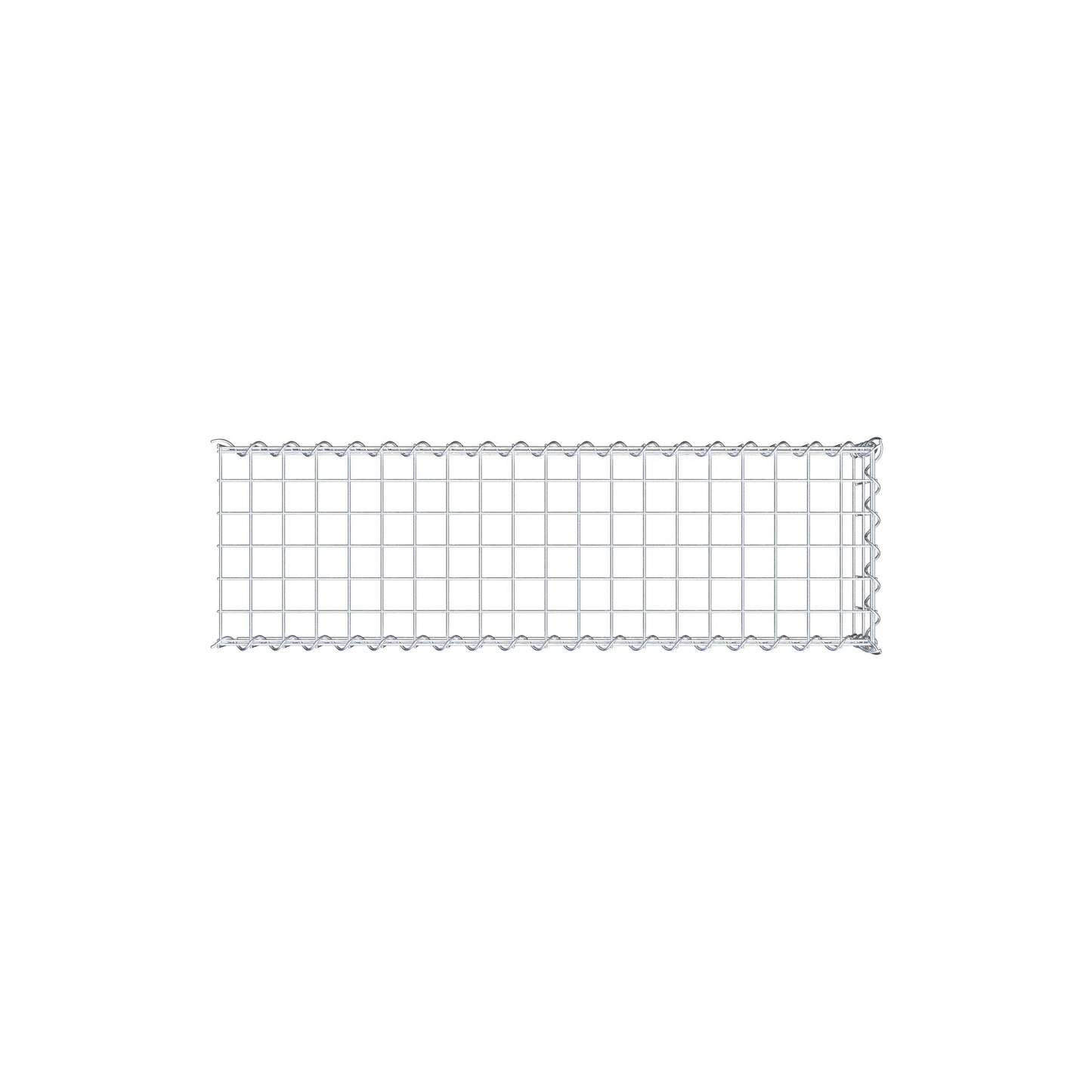 Gabion rapporté type 4 100 cm x 20 cm x 30 cm (L x H x P), mailles 5 cm x 10 cm, spirale
