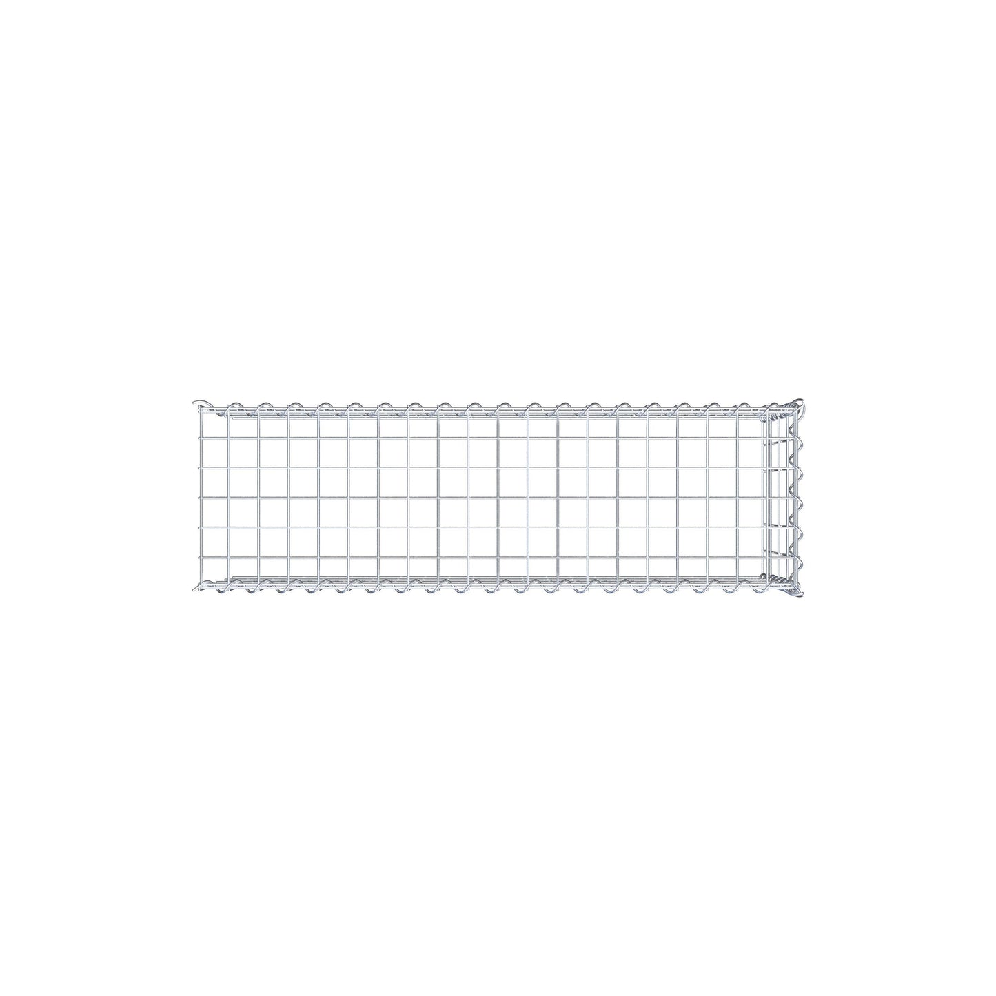 Gabion rapporté type 4 100 cm x 40 cm x 30 cm (L x H x P), mailles 5 cm x 10 cm, spirale