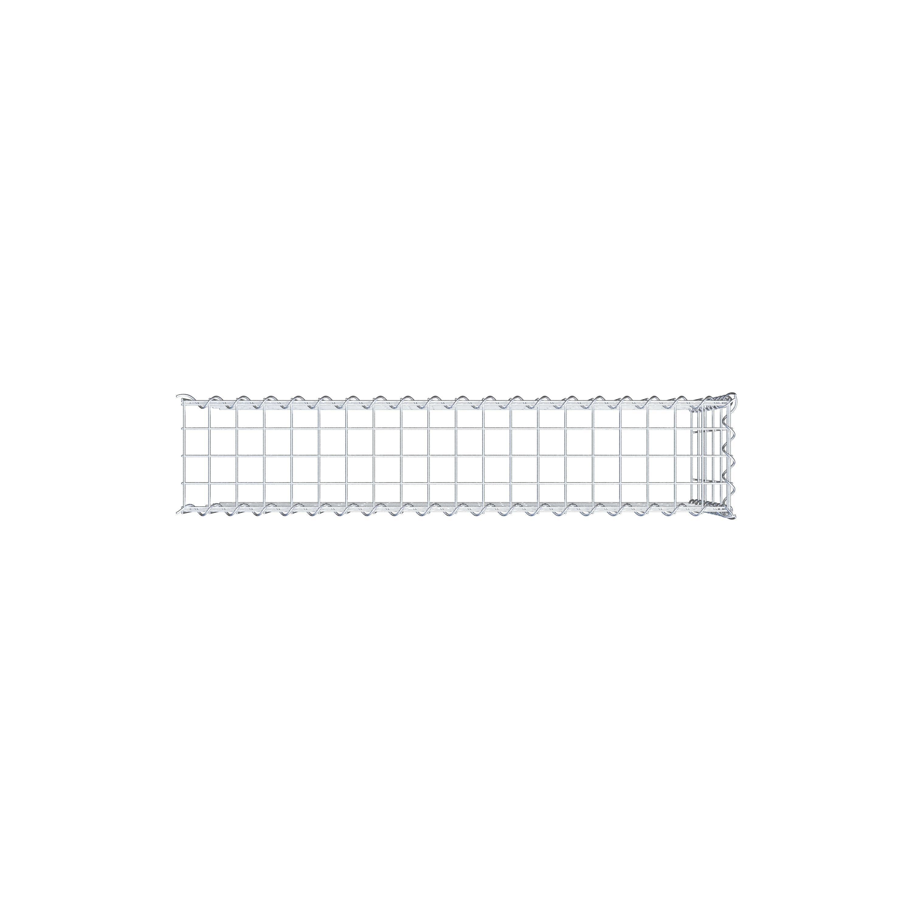 Gabion rapporté type 4 100 cm x 50 cm x 20 cm (L x H x P), mailles 5 cm x 10 cm, spirale