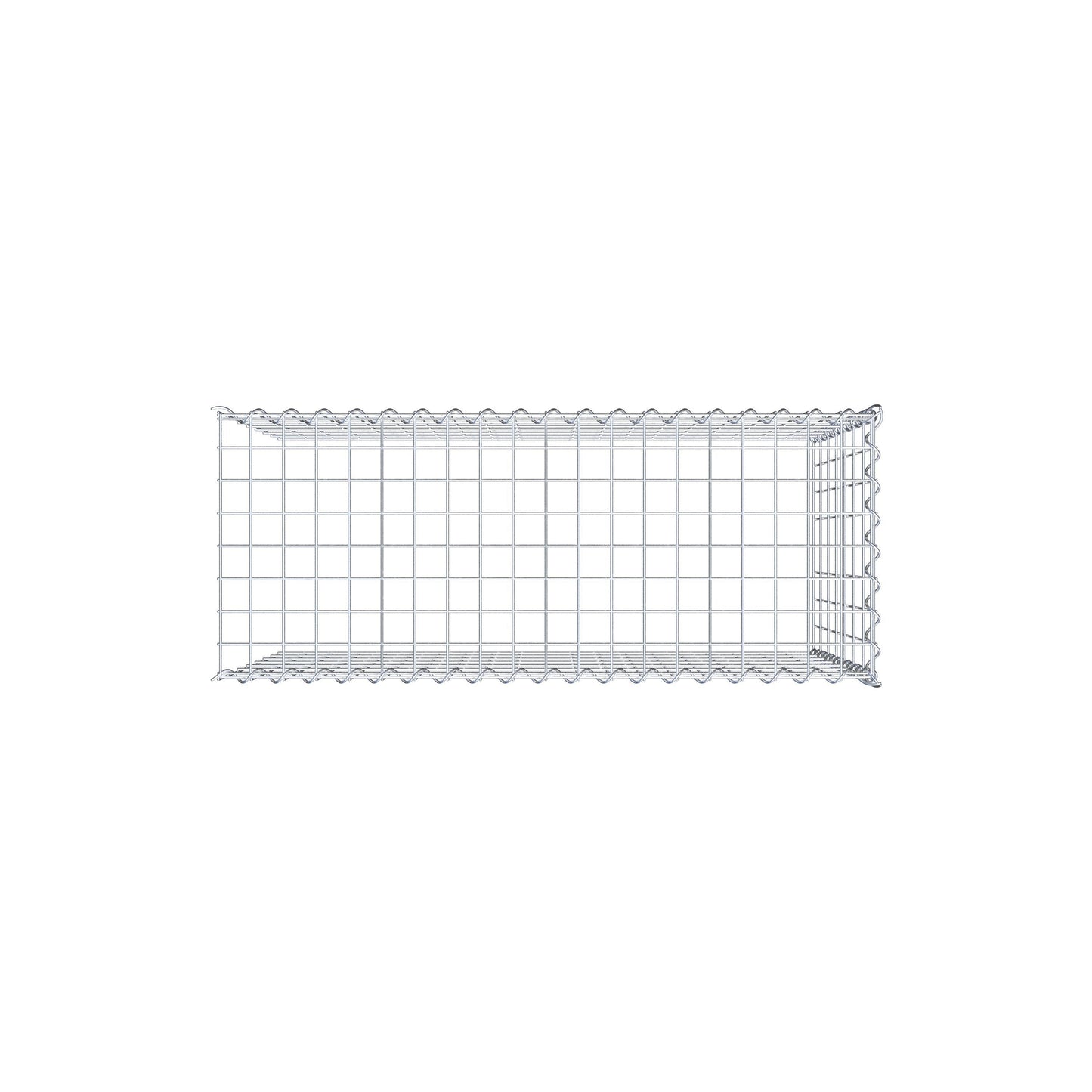 Extra gabion typ 4 100 cm x 70 cm x 40 cm (L x H x D), maskstorlek 5 cm x 10 cm, spiral