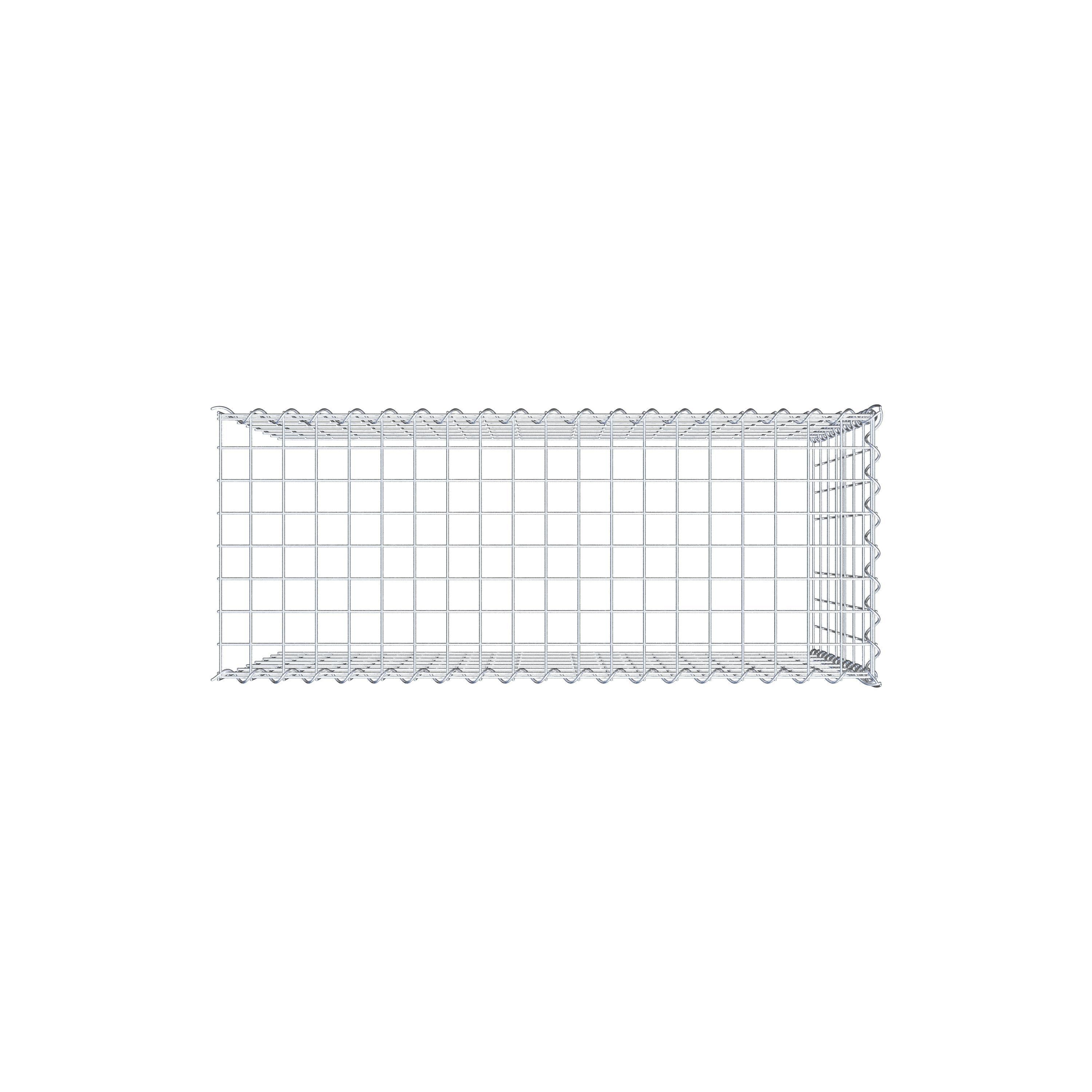 Anbaugabione Typ 4 100 cm x 70 cm x 40 cm (L x H x T), Maschenweite 5 cm x 10 cm, Spirale