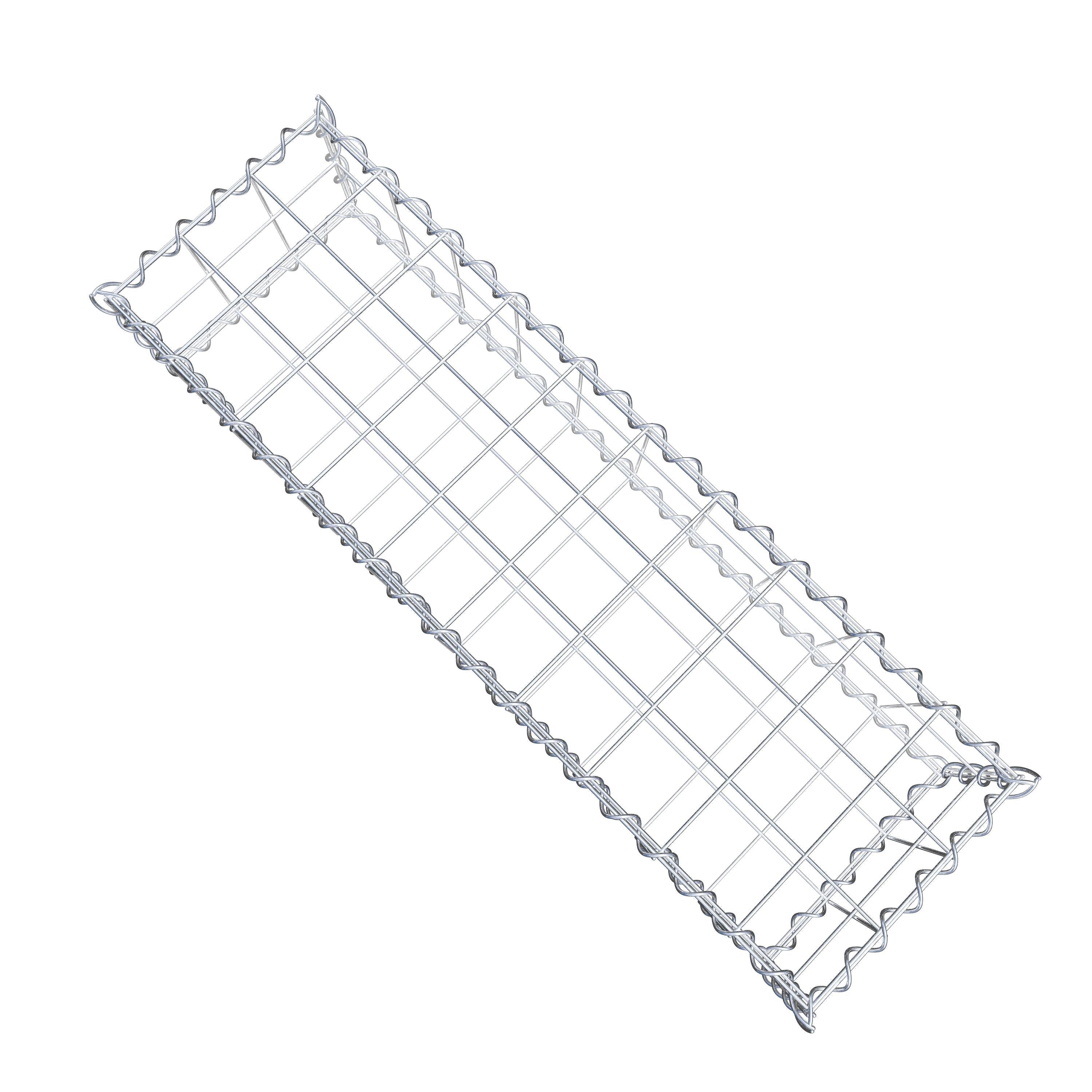 Gabion 100 cm x 20 cm x 30 cm (L x H x P), mailles 10 cm x 10 cm, spirale