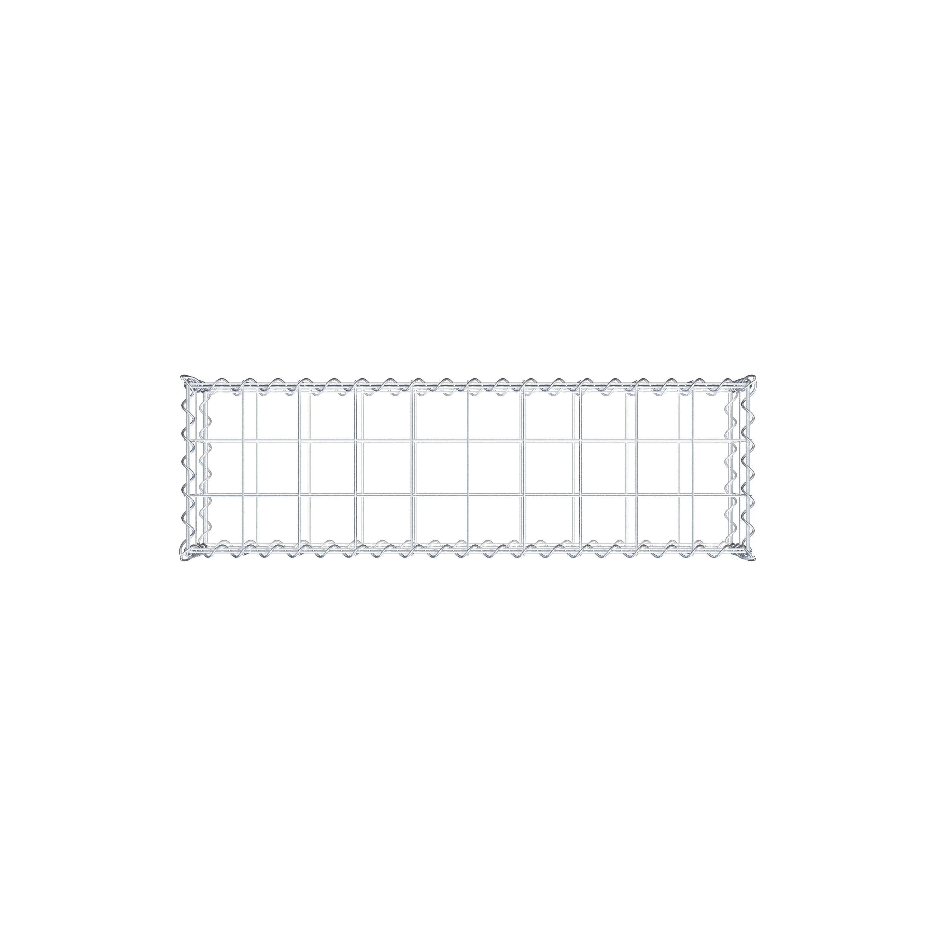Gabion 100 cm x 20 cm x 30 cm (L x H x P), mailles 10 cm x 10 cm, spirale