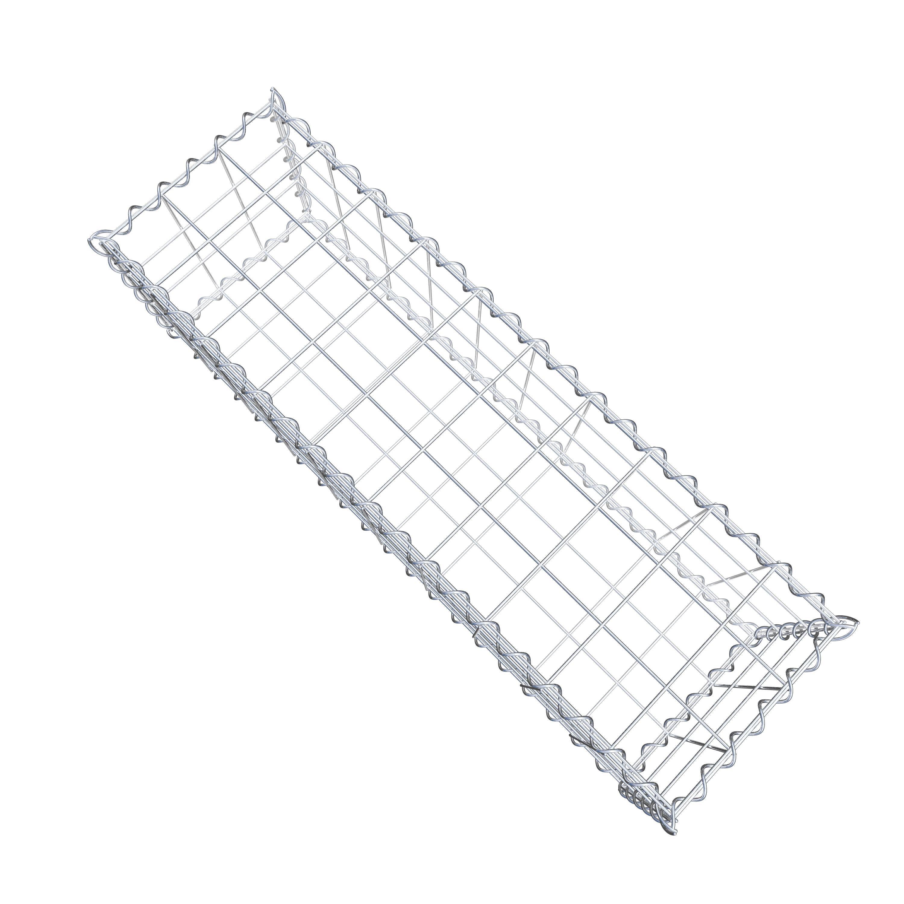 Gabion 100 cm x 30 cm x 30 cm (L x H x P), mailles 10 cm x 10 cm, spirale