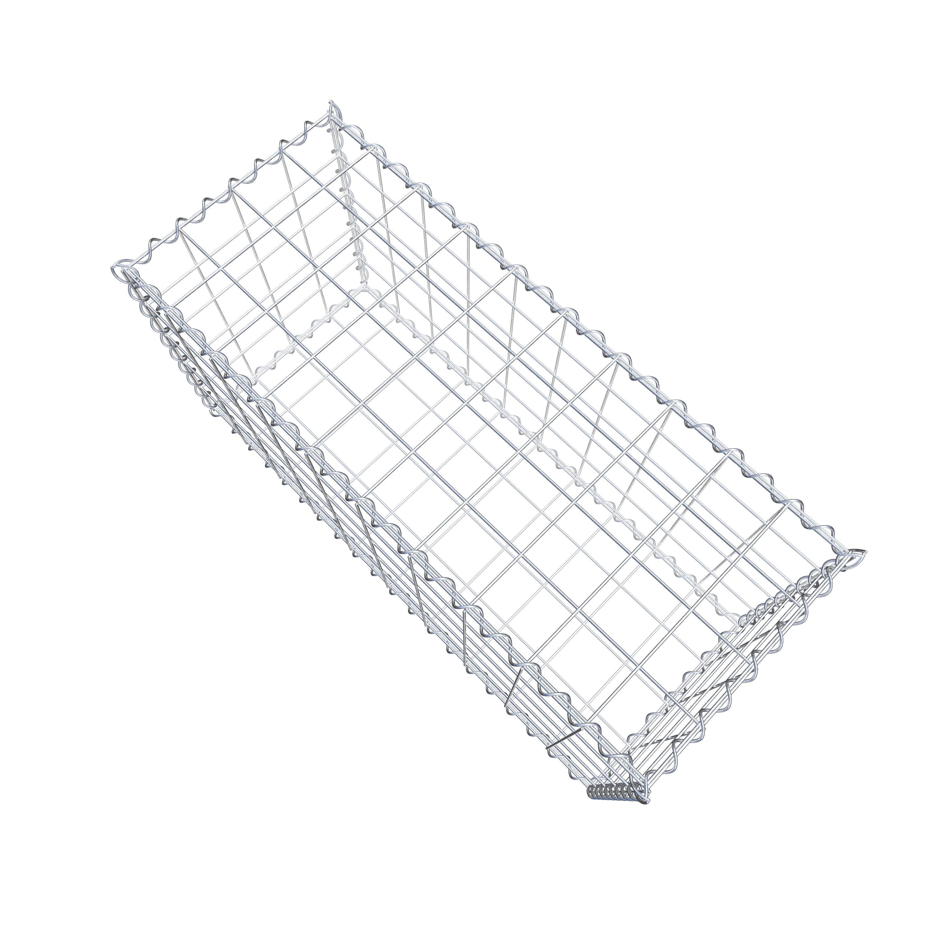 Gabion 100 cm x 50 cm x 40 cm (L x H x P), mailles 10 cm x 10 cm, spirale