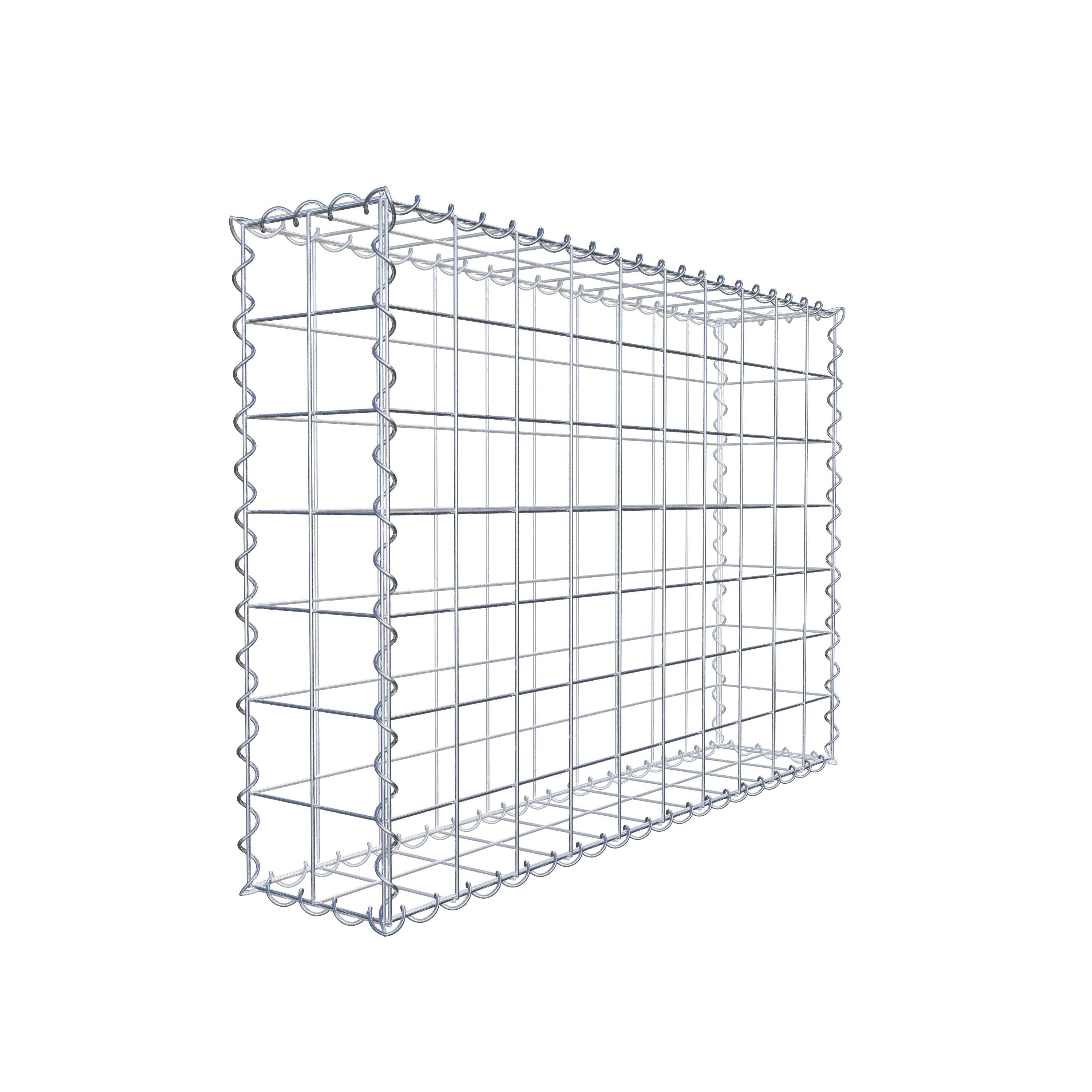 Gabion 100 cm x 70 cm x 20 cm (L x H x P), mailles 10 cm x 10 cm, spirale