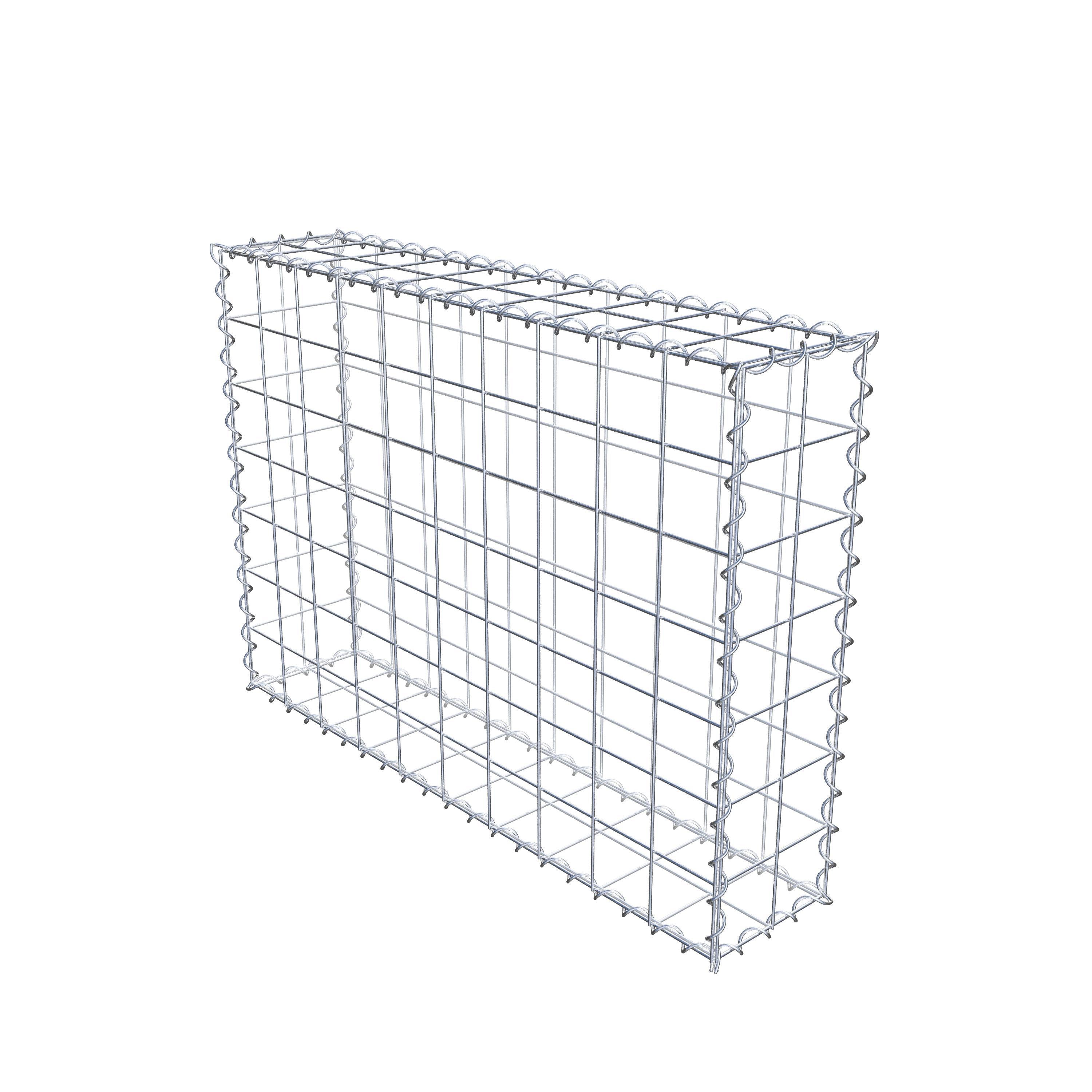 Gabion 100 cm x 70 cm x 20 cm (L x H x P), mailles 10 cm x 10 cm, spirale