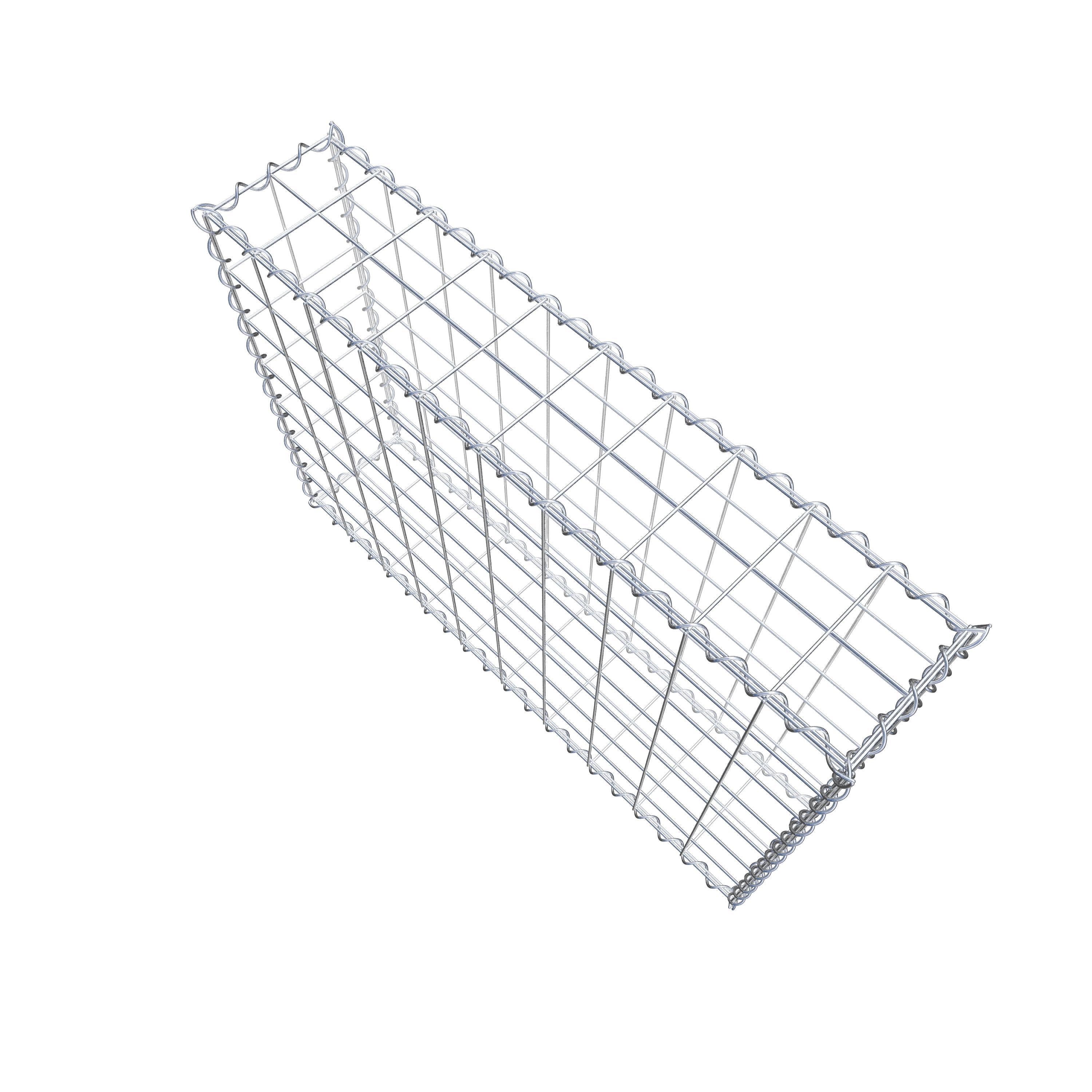 Gabion 100 cm x 70 cm x 20 cm (L x H x P), mailles 10 cm x 10 cm, spirale