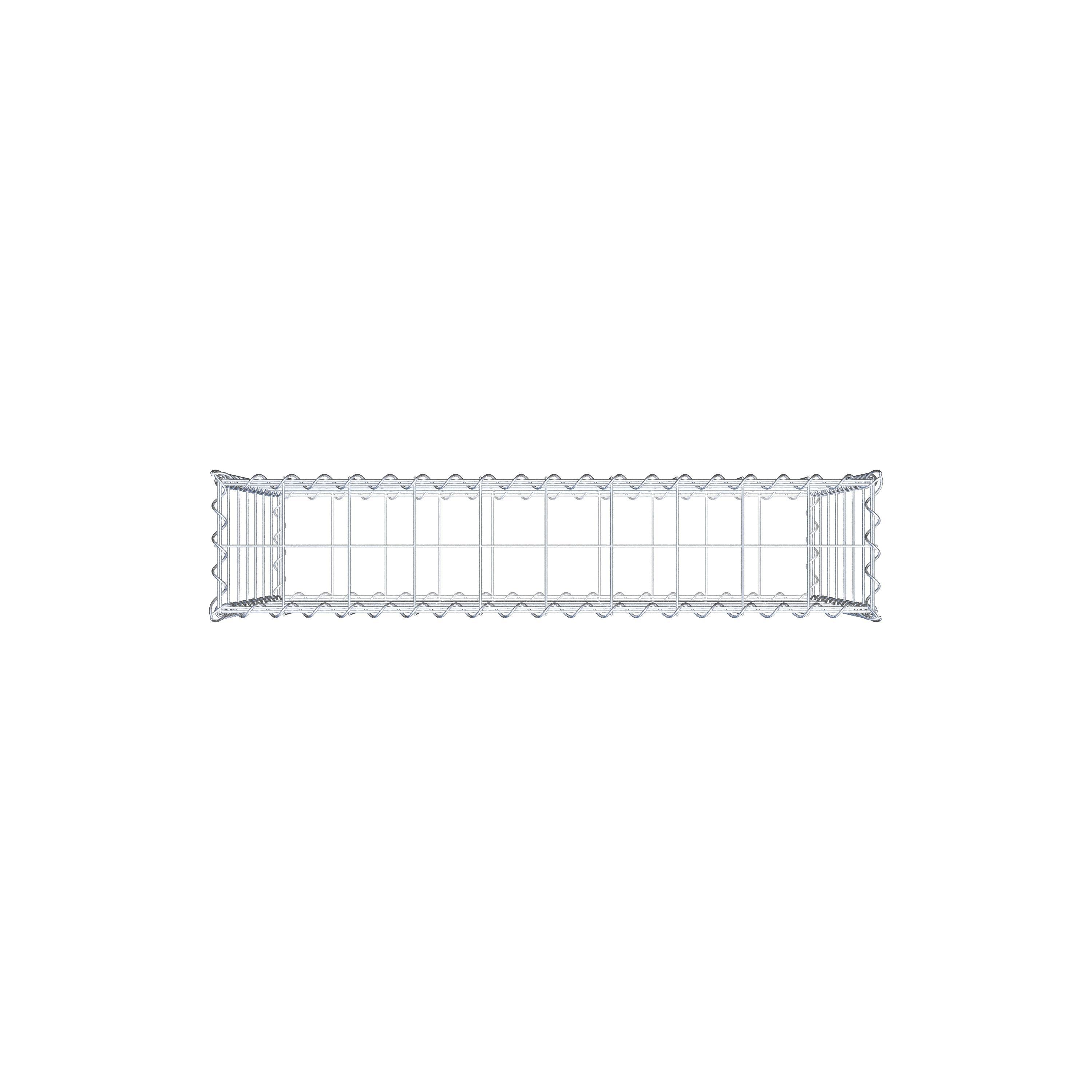 Gabion 100 cm x 70 cm x 20 cm (L x H x P), mailles 10 cm x 10 cm, spirale