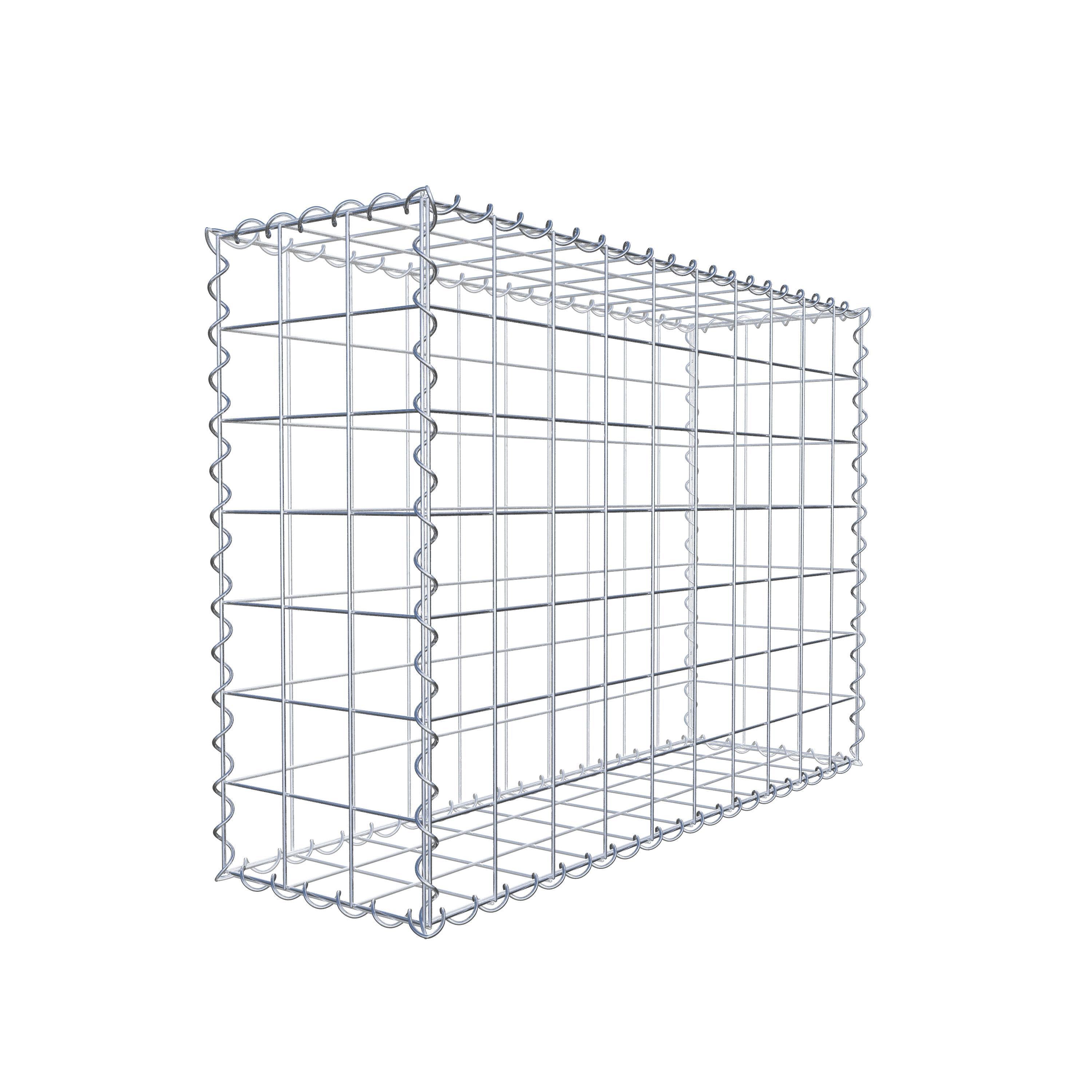 Gabion 100 cm x 70 cm x 30 cm (L x H x P), mailles 10 cm x 10 cm, spirale