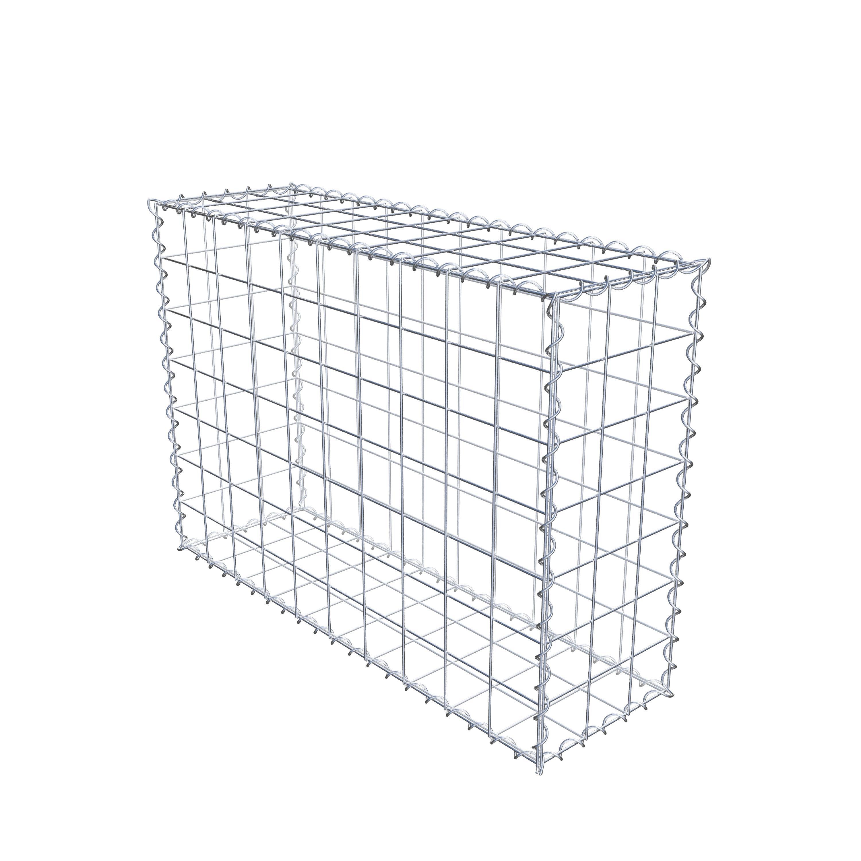 Gabion 100 cm x 70 cm x 30 cm (L x H x P), mailles 10 cm x 10 cm, spirale